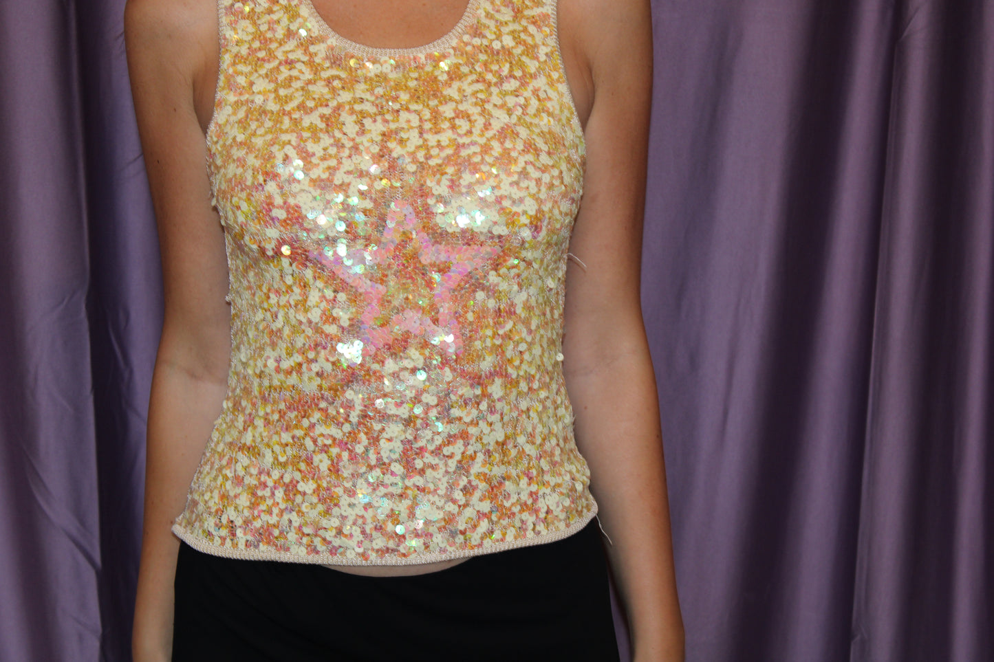 Plein Sud Sequin Knit Top