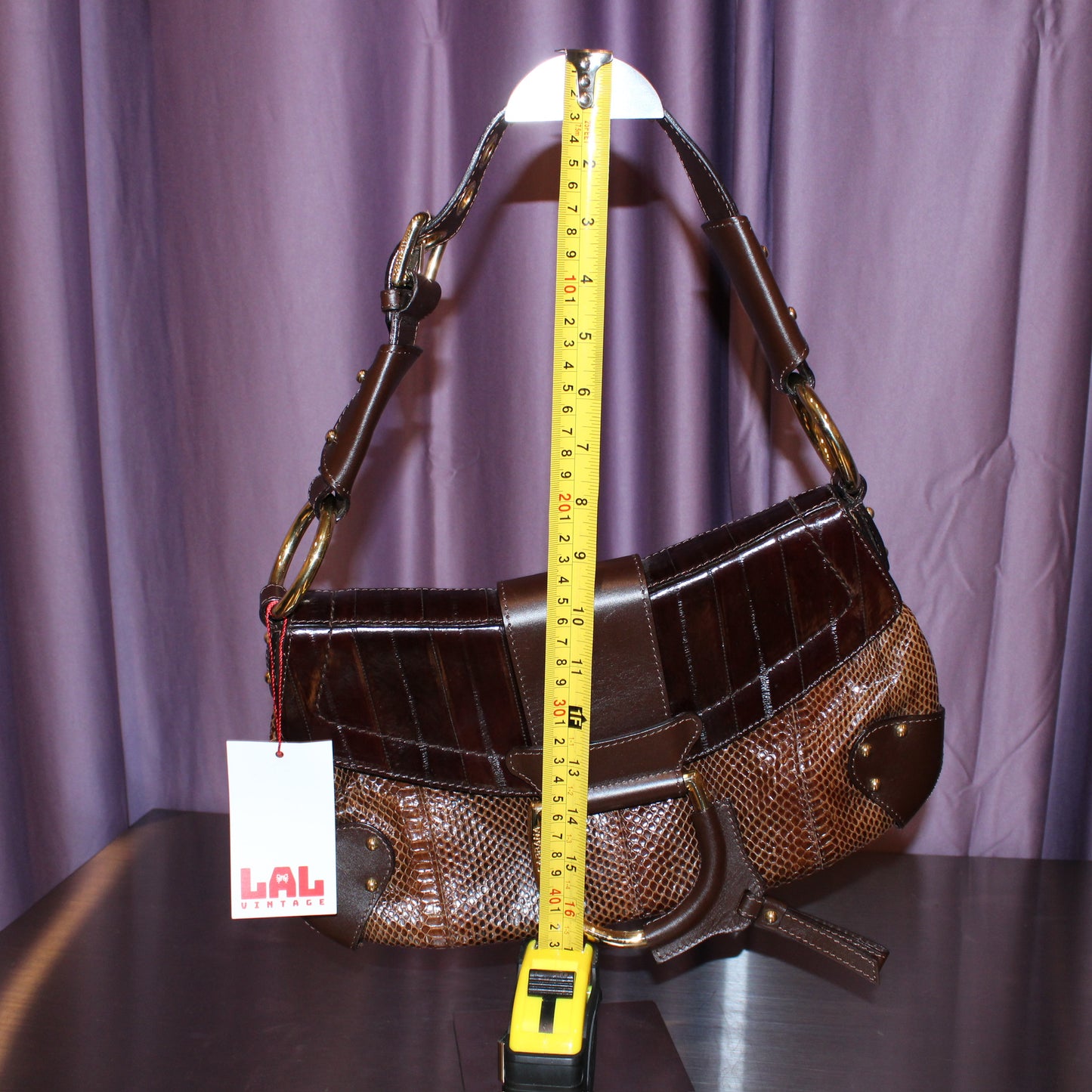 Dolce & Gabbana Python & Eel D-Ring Bag