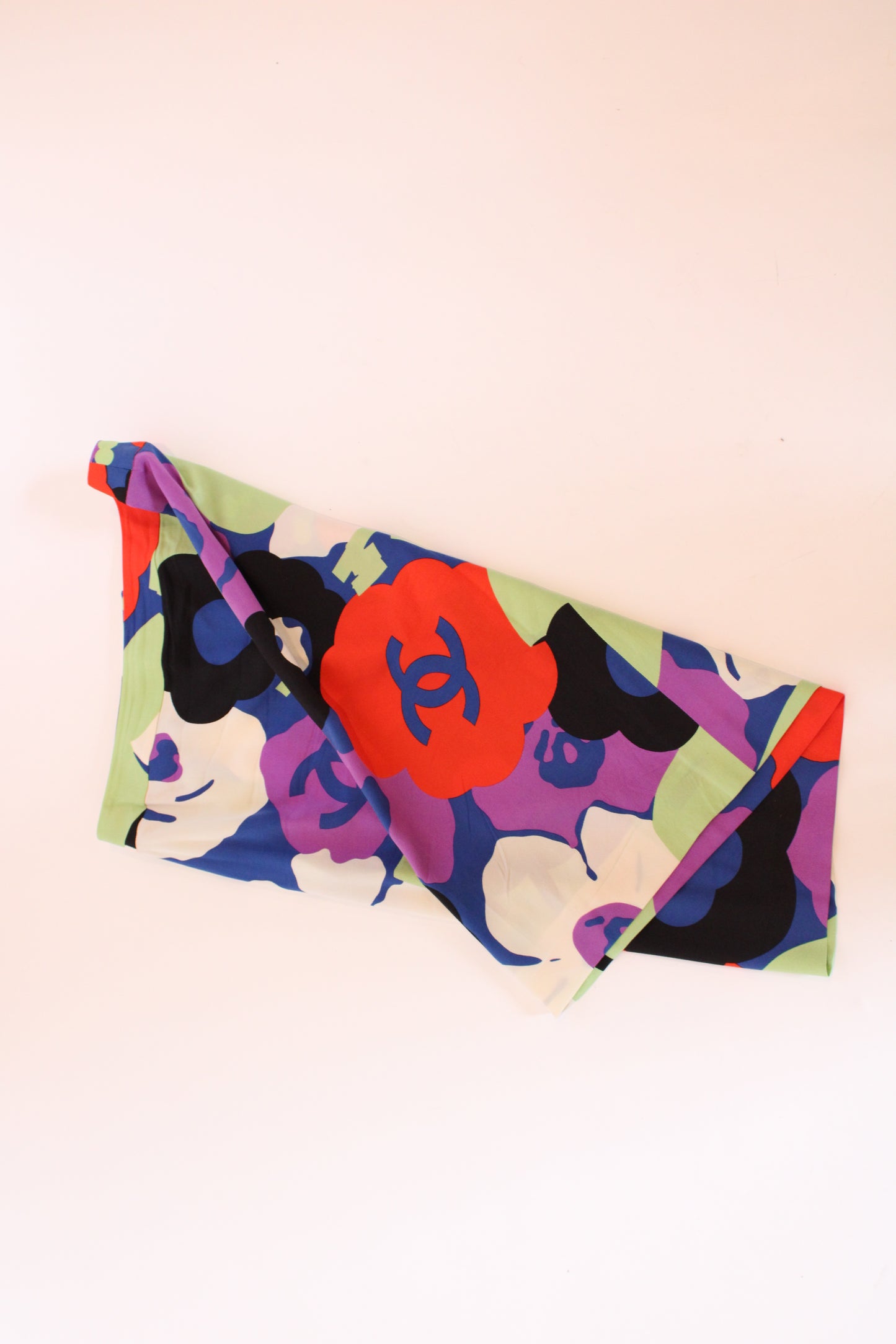 Chanel Silk Printed Skirt