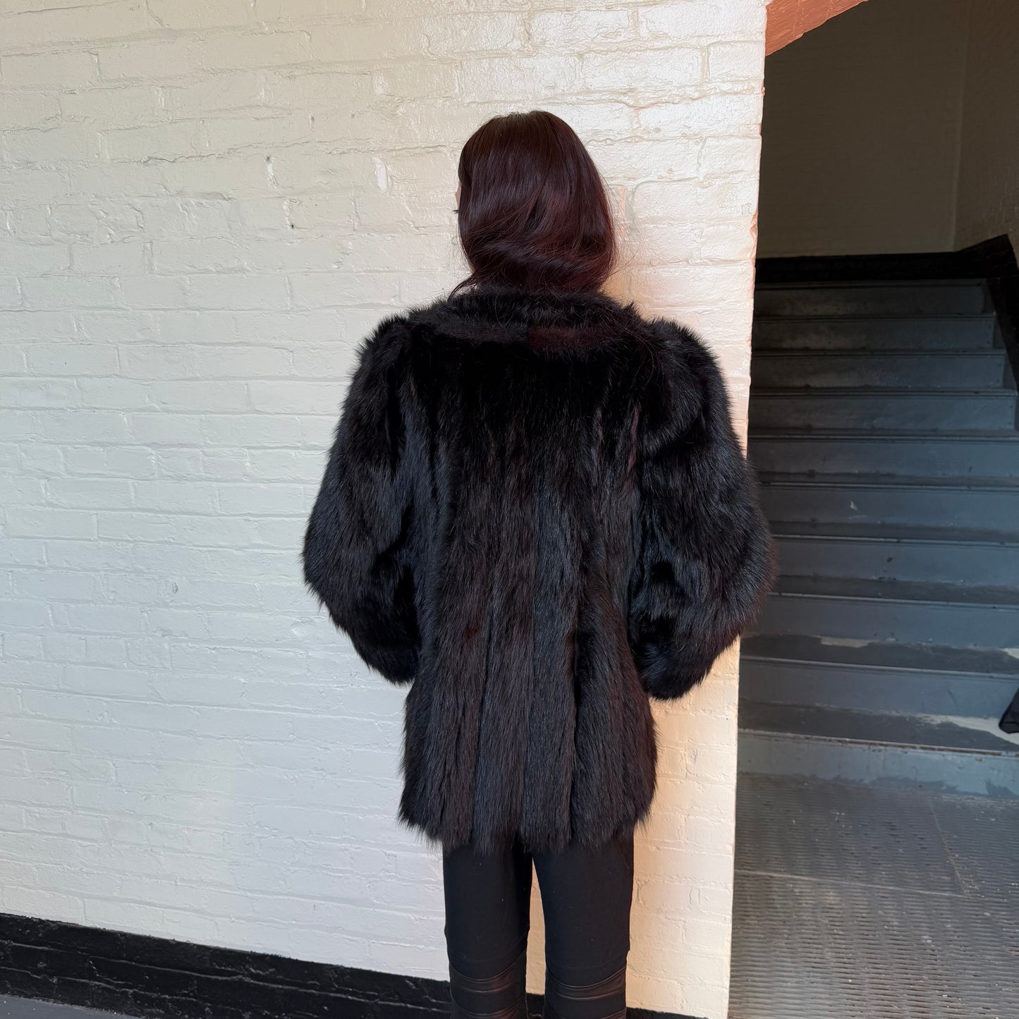 Vintage real fur coat