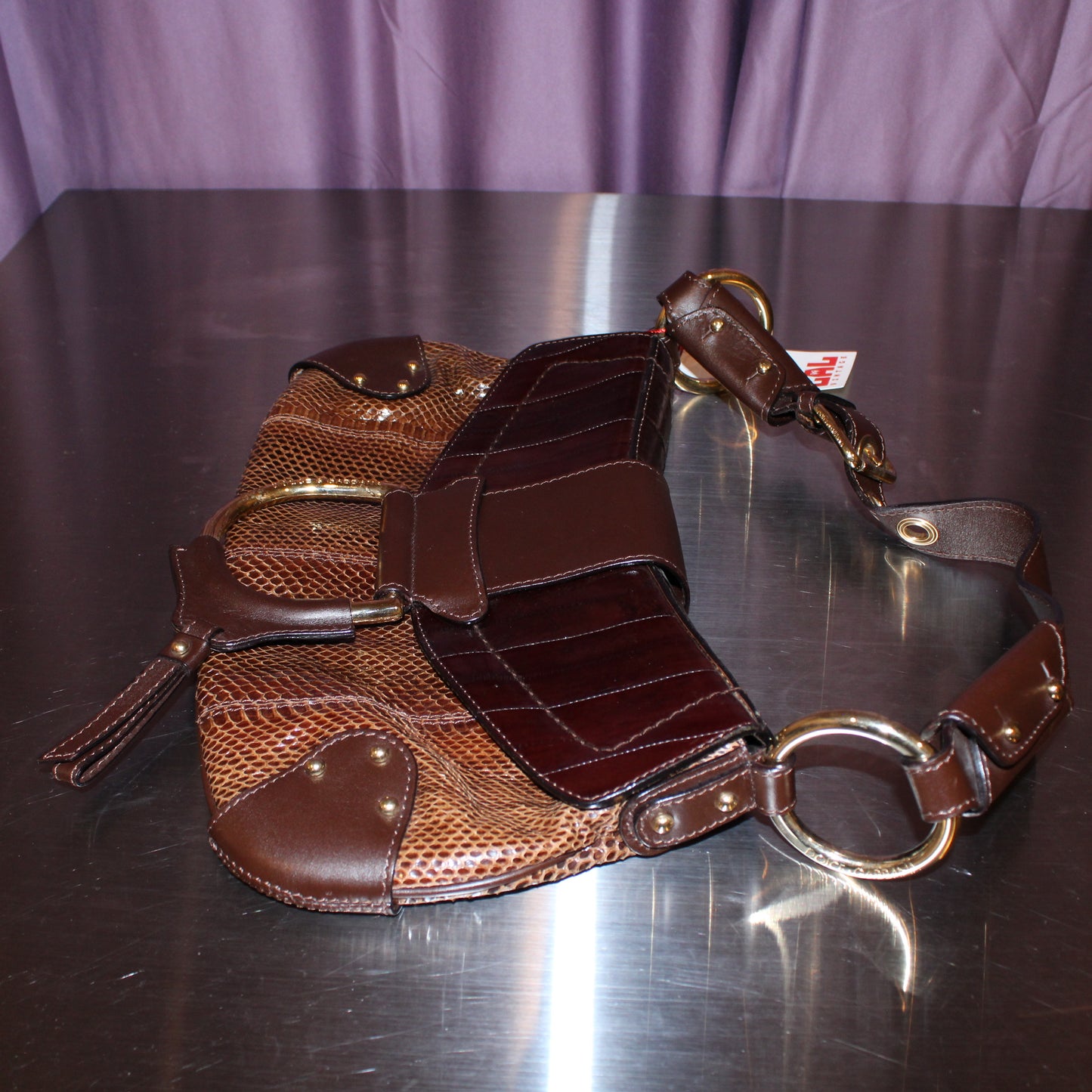 Dolce & Gabbana Python & Eel D-Ring Bag