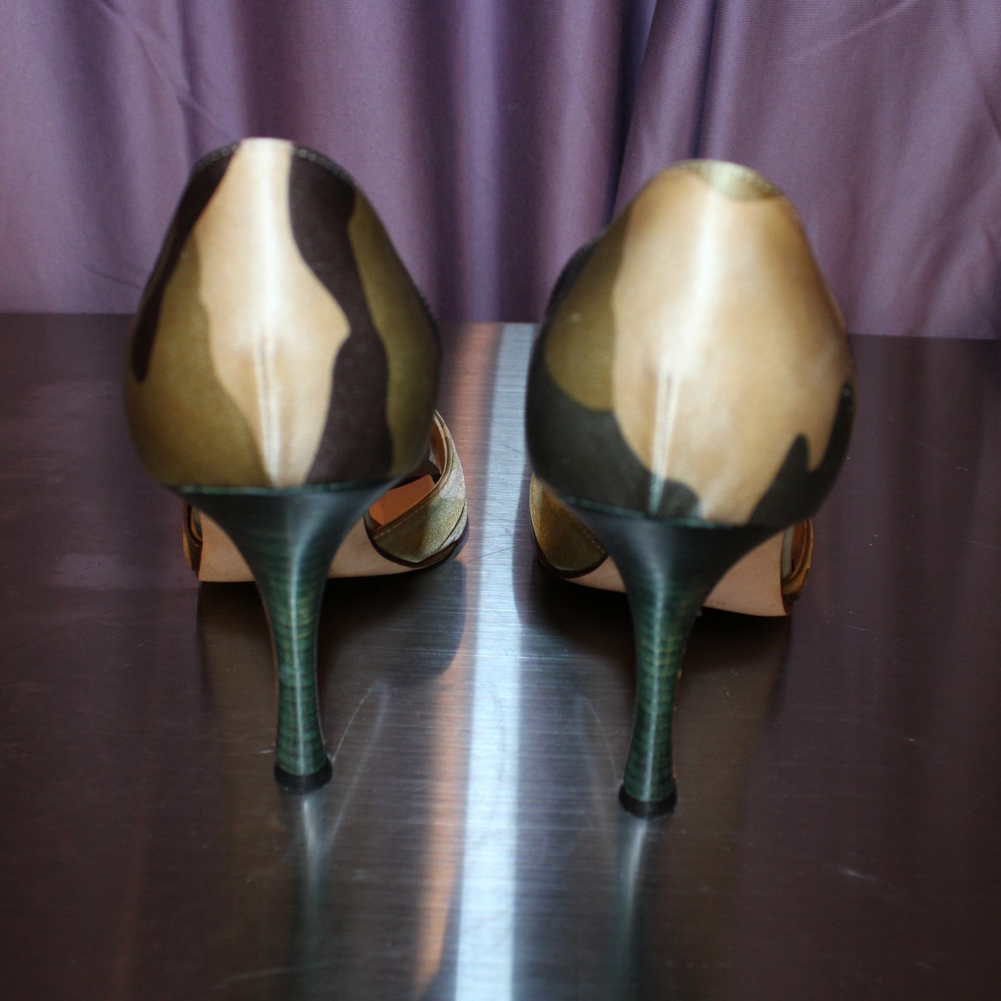 Manolo Blahnik Camouflage print heels