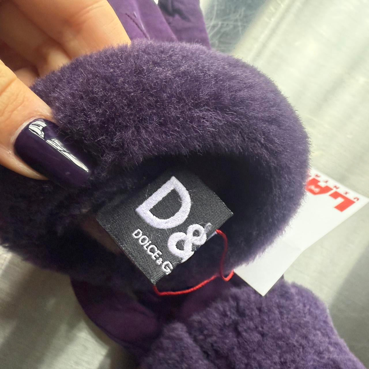 Dolce & Gabbana Women's Purple Gloves