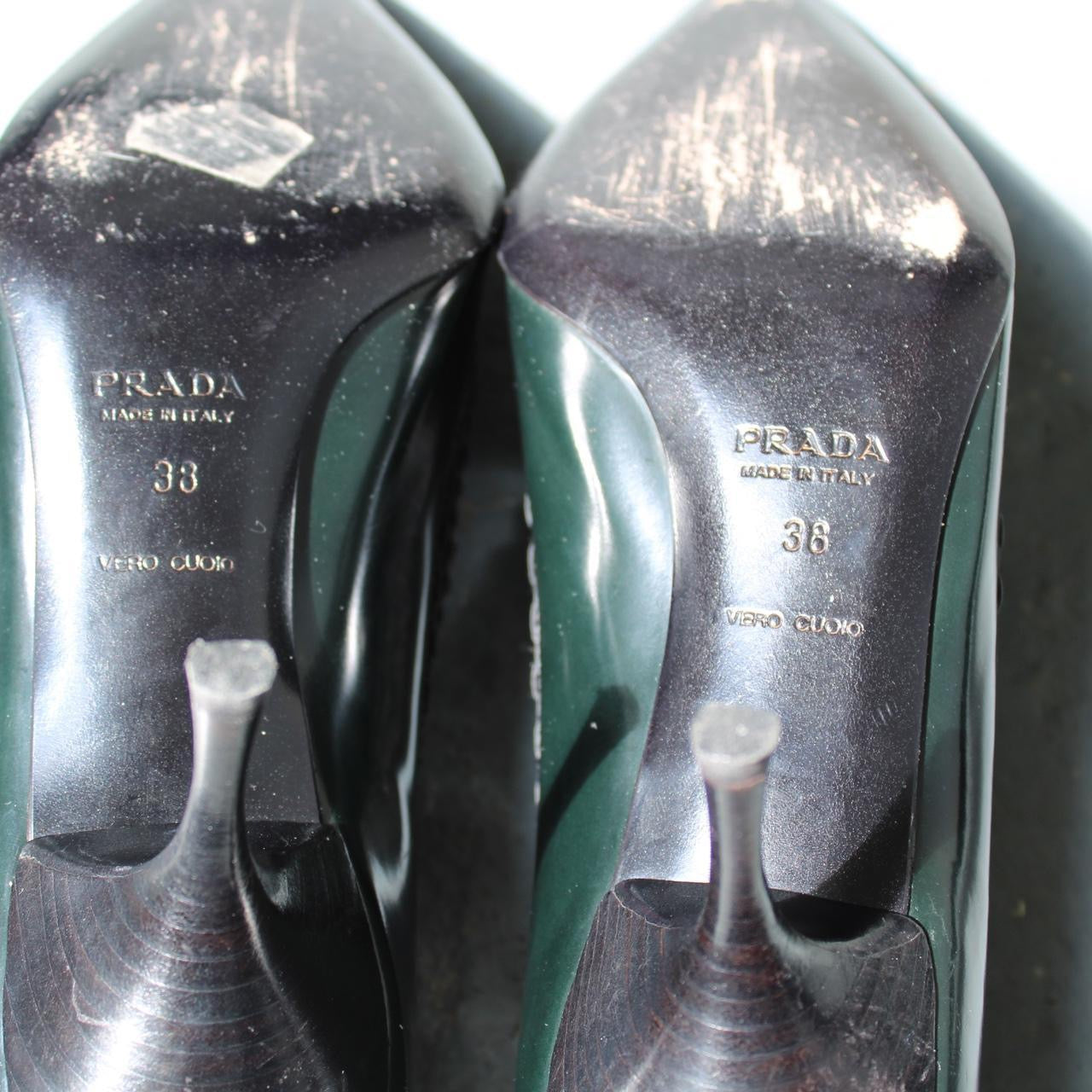 Prada heels with bow details
