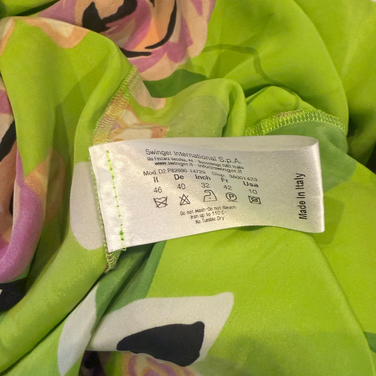 Roccobarocco floral silk dress