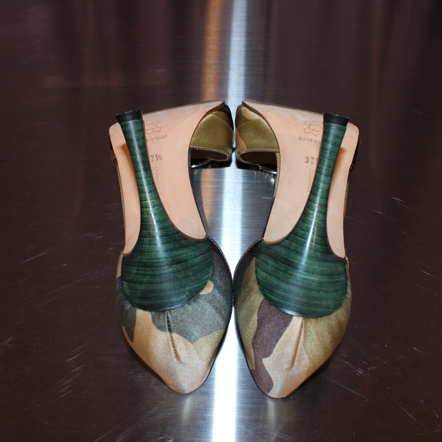 Manolo Blahnik Camouflage print heels