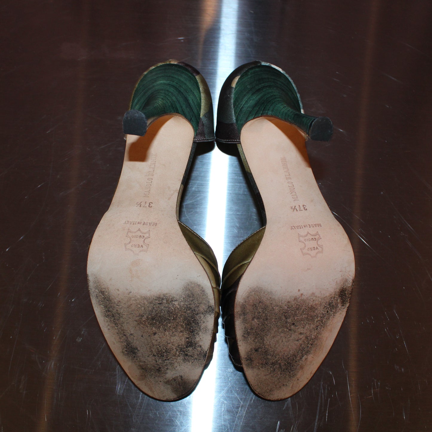 Manolo Blahnik Camouflage print heels