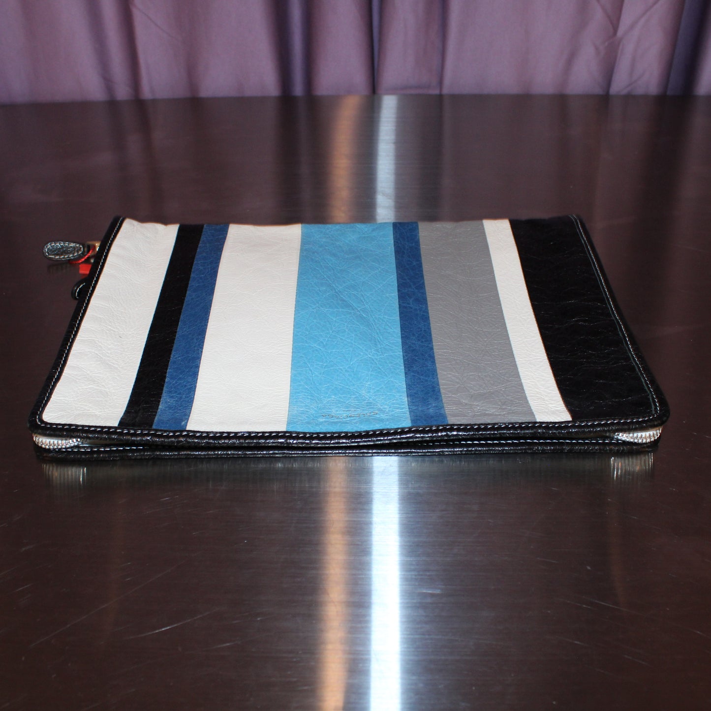 Balenciaga Lambskin Bazar Clutch Bag