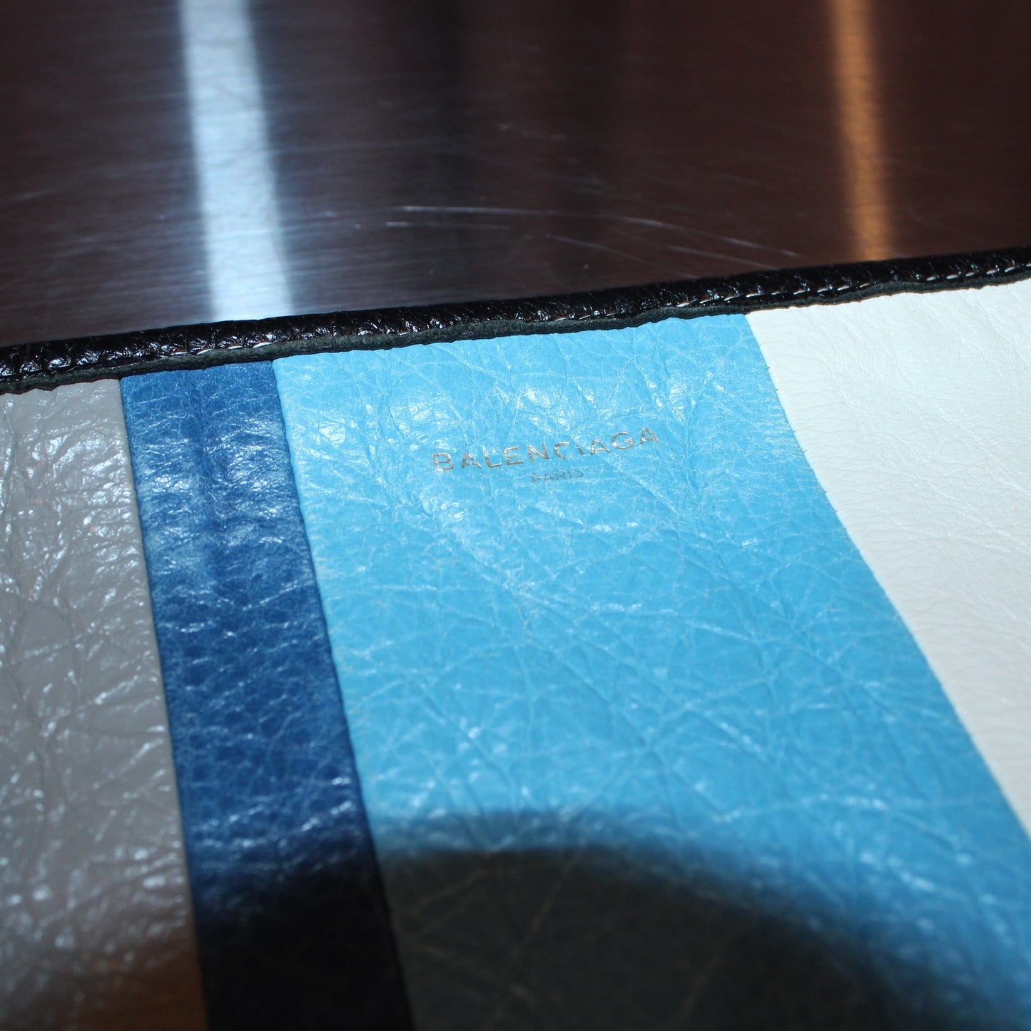 Balenciaga Lambskin Bazar Clutch Bag