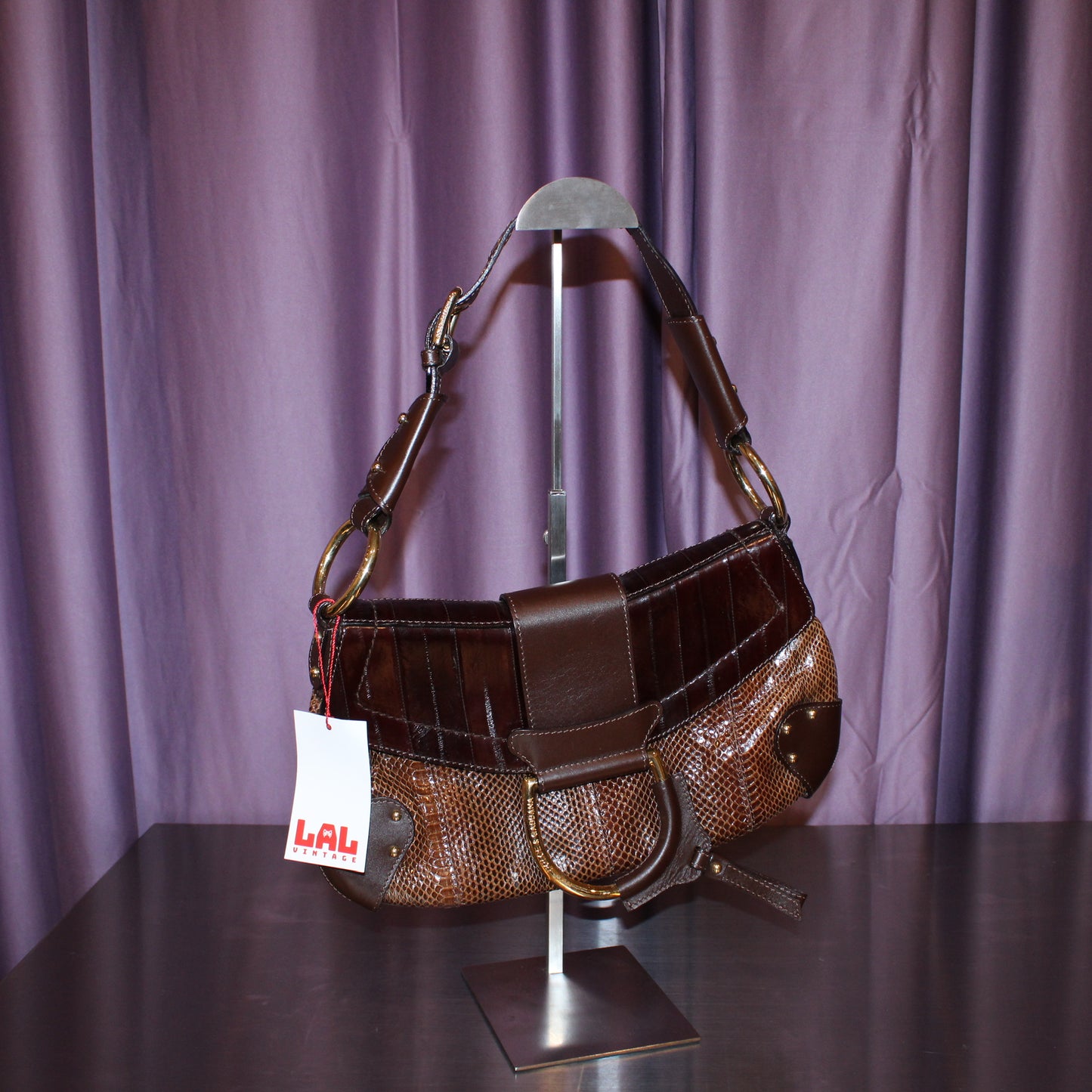 Dolce & Gabbana Python & Eel D-Ring Bag