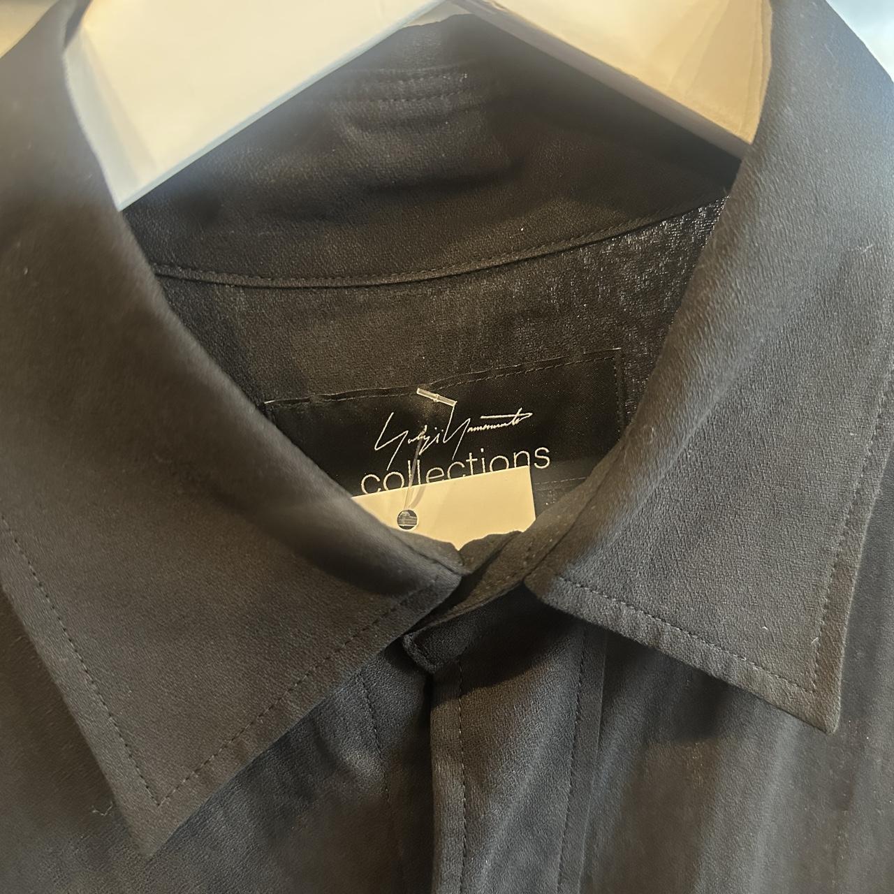 Yohji Yamamoto Black Sheer Shirt