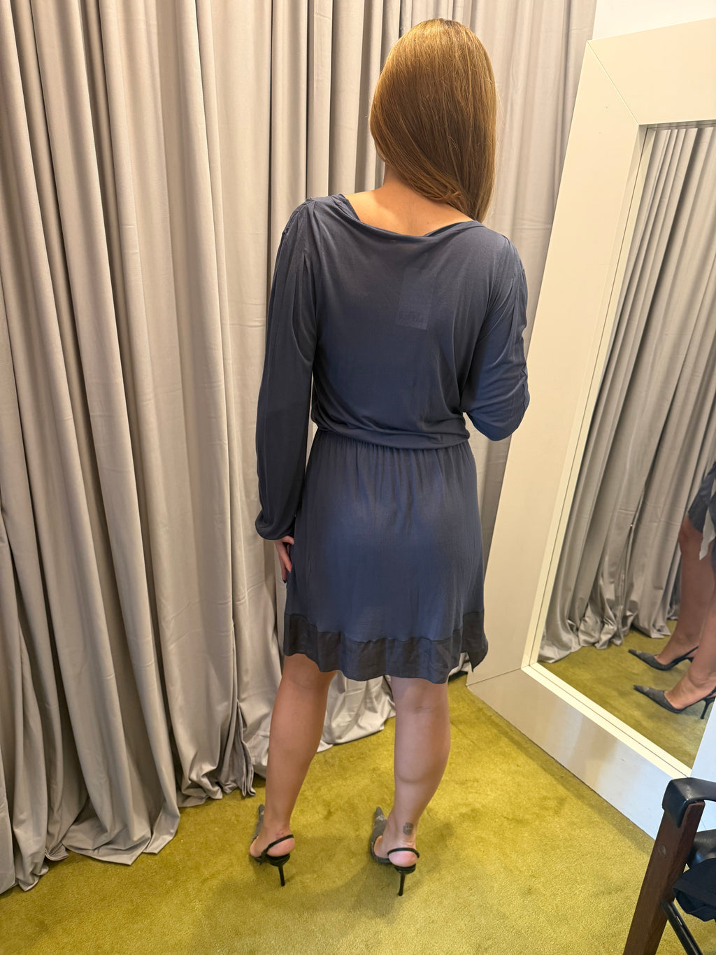 Pennyblack Long Sleeve Silk Blend Dress