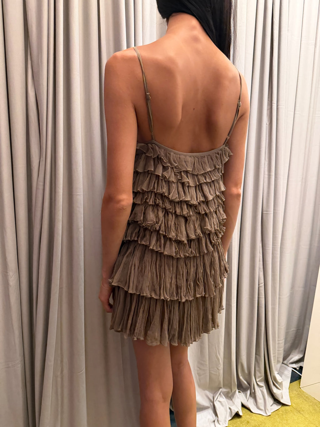 Twinset Brown Silk Dress