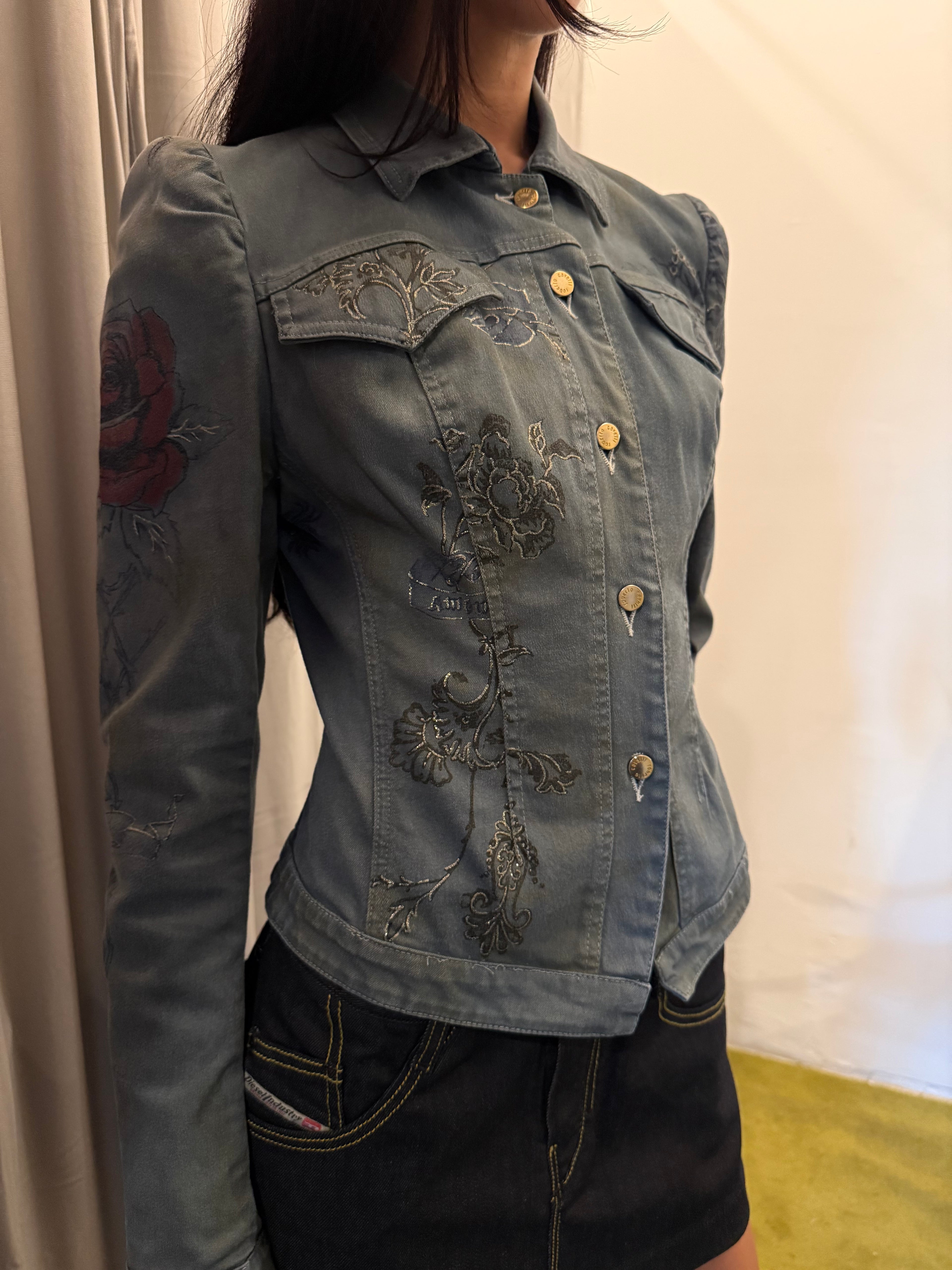 Roberto Cavalli S/S 2003 Tattoo Print Jacket