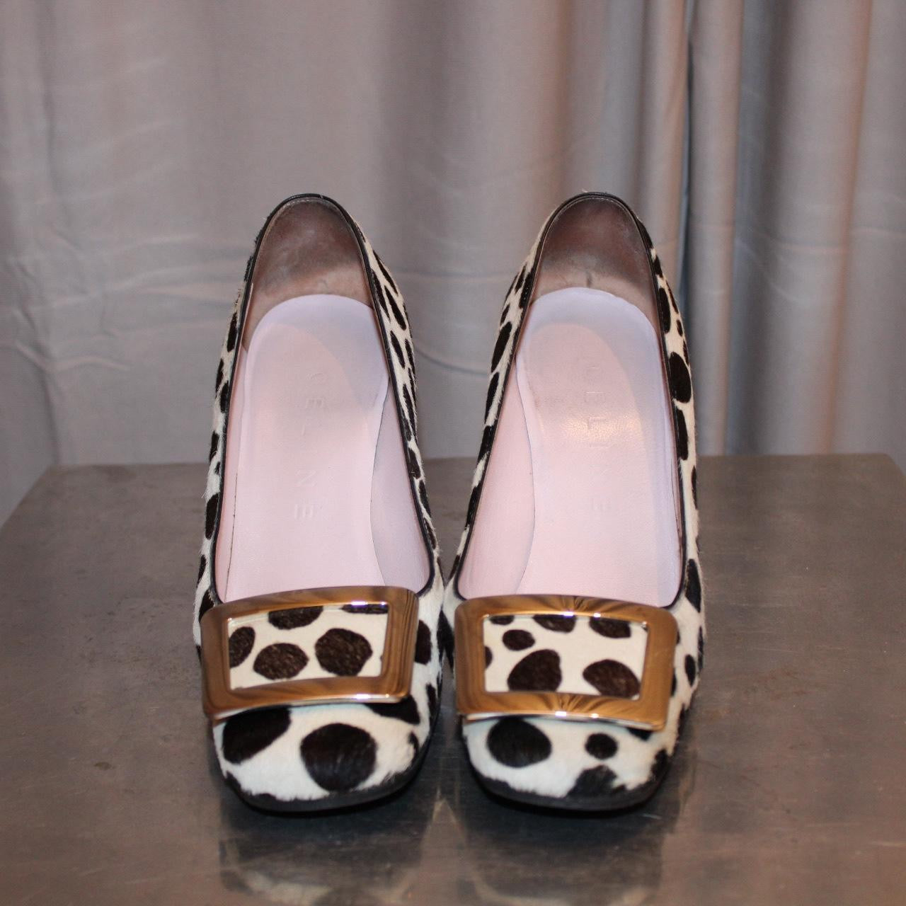 Celine Pony Hair Heels