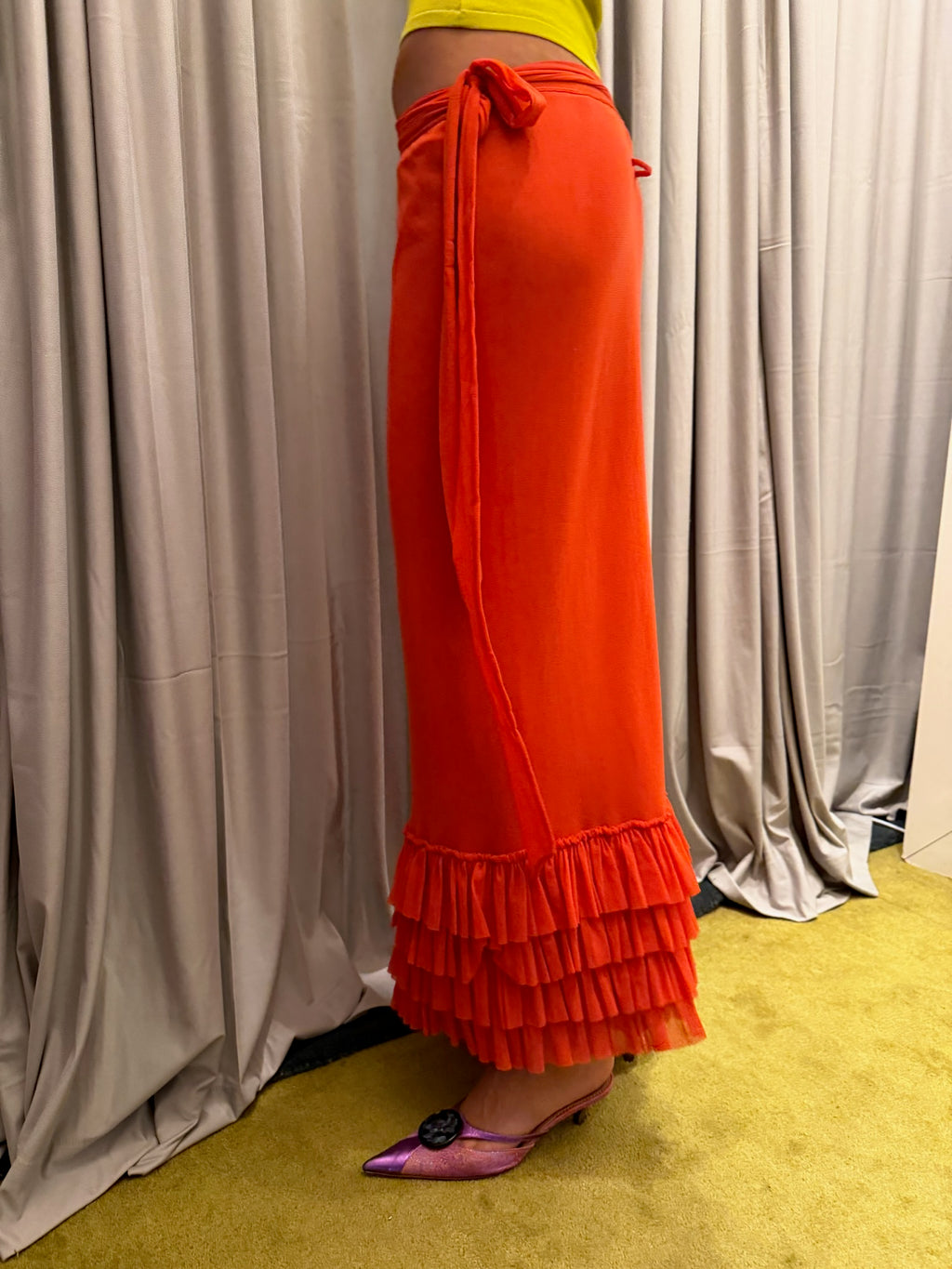 Jean Paul Gaultier Mesh Maxi Skirt