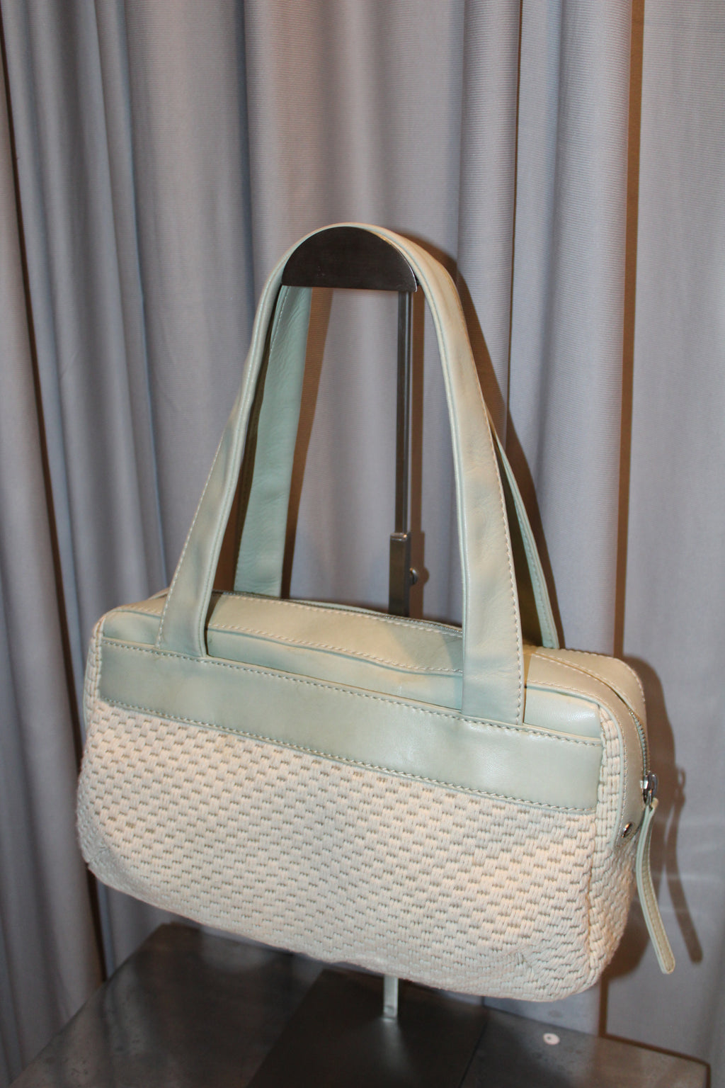Chanel Crochet/Leather Bag