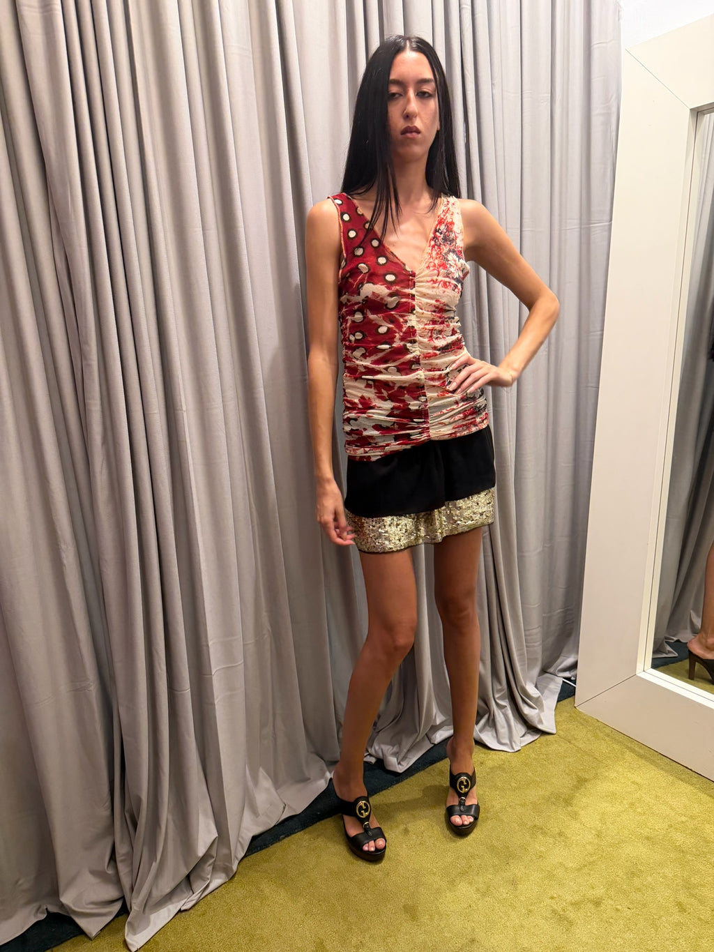 Vintage Jean Paul Gaultier Printed Floral Top