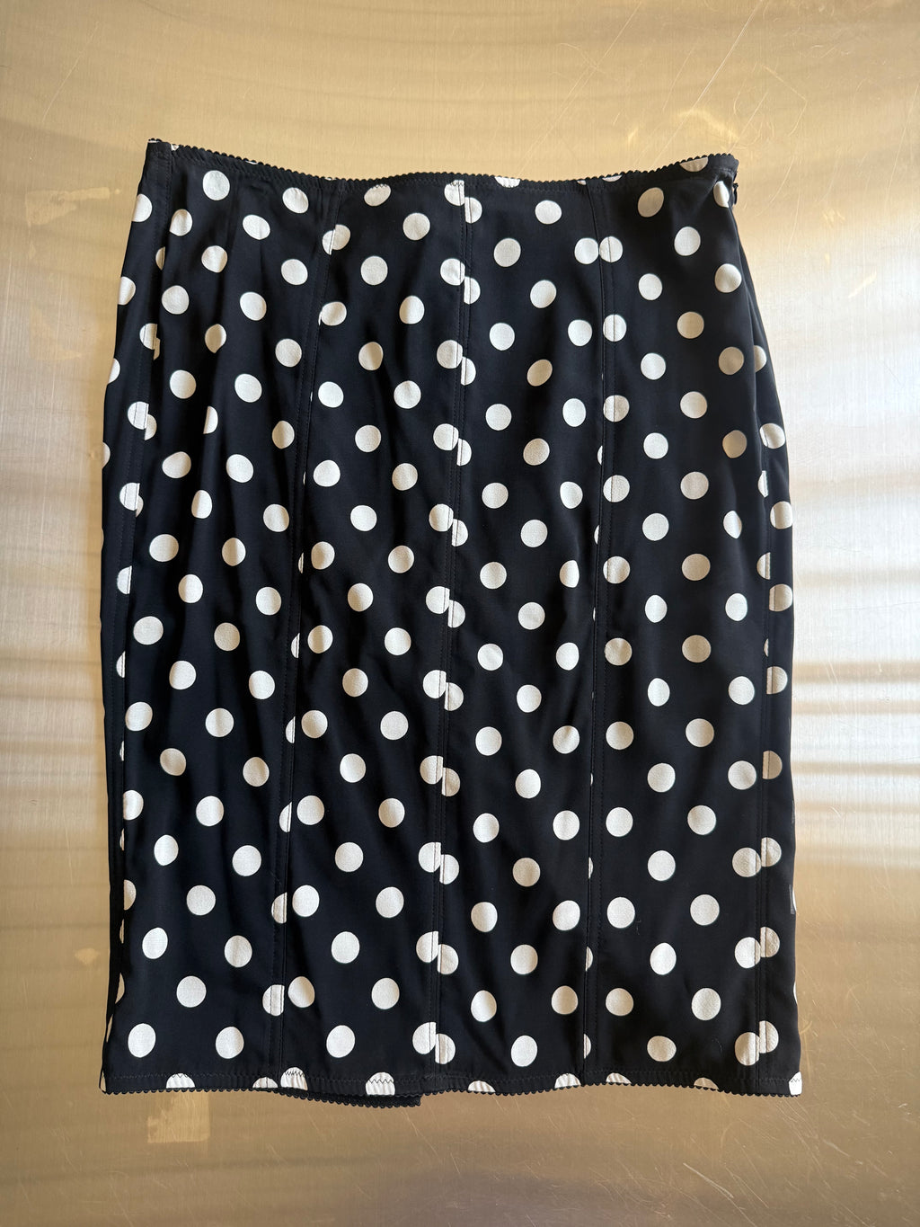 Dolce & Gabbana Polka Dot Silk Skirt