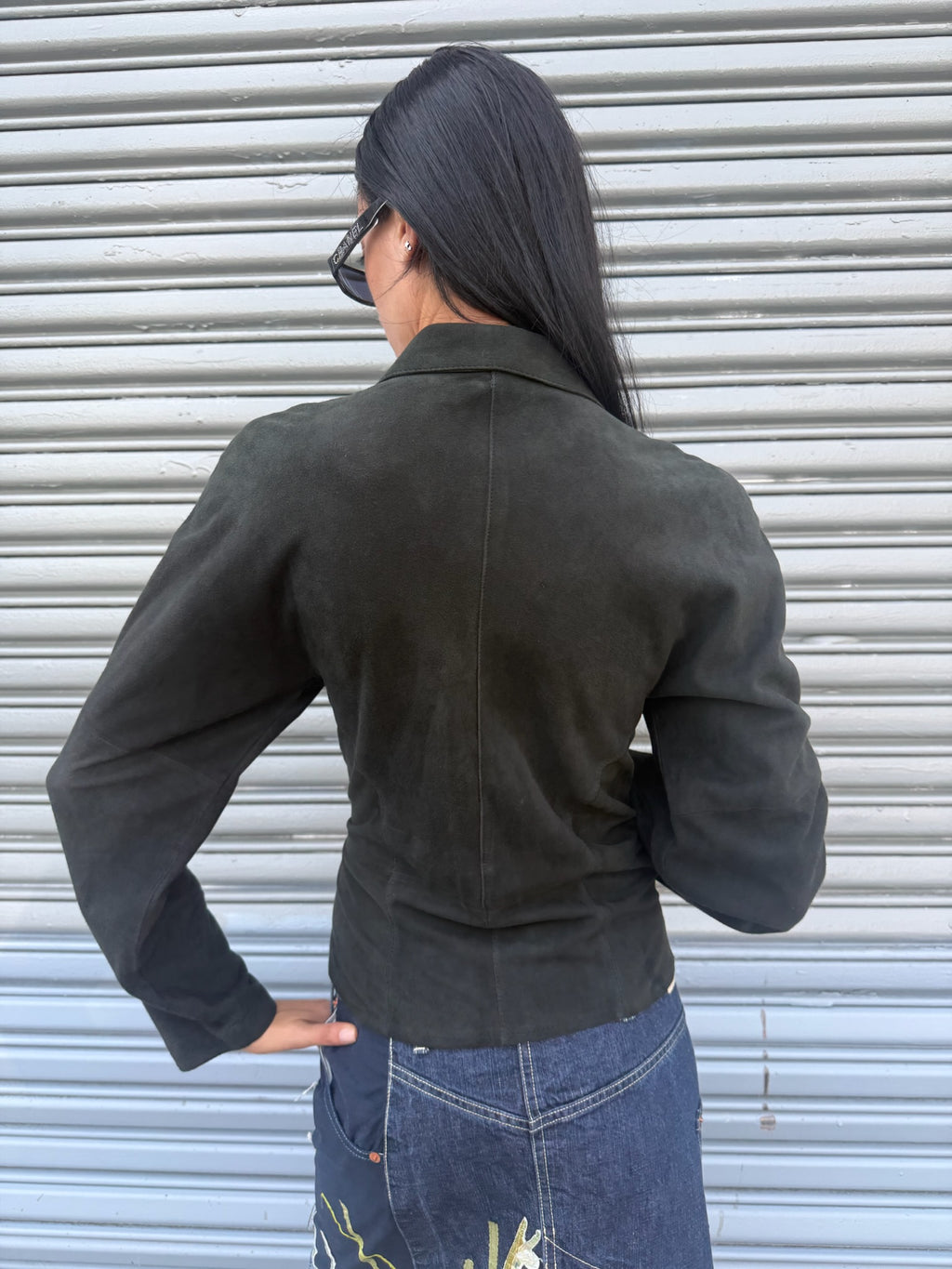 Derishow Leather Suede Jacket