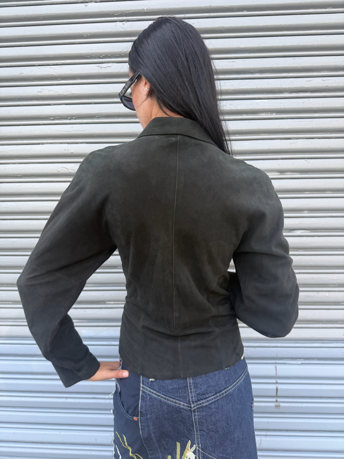 Derishow Leather Suede Jacket
