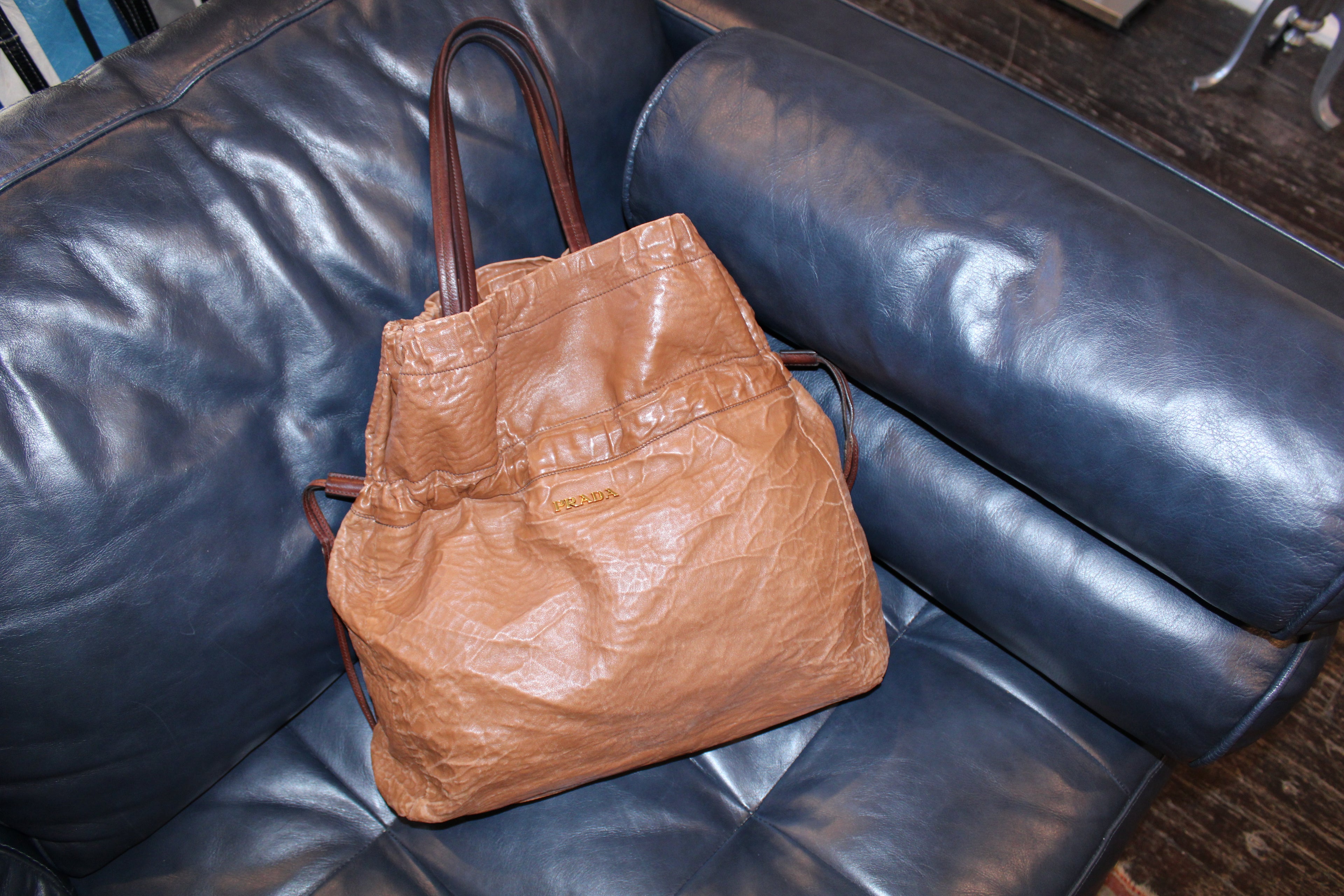 Prada SS2009 Nappa Antiquated Leather Tote