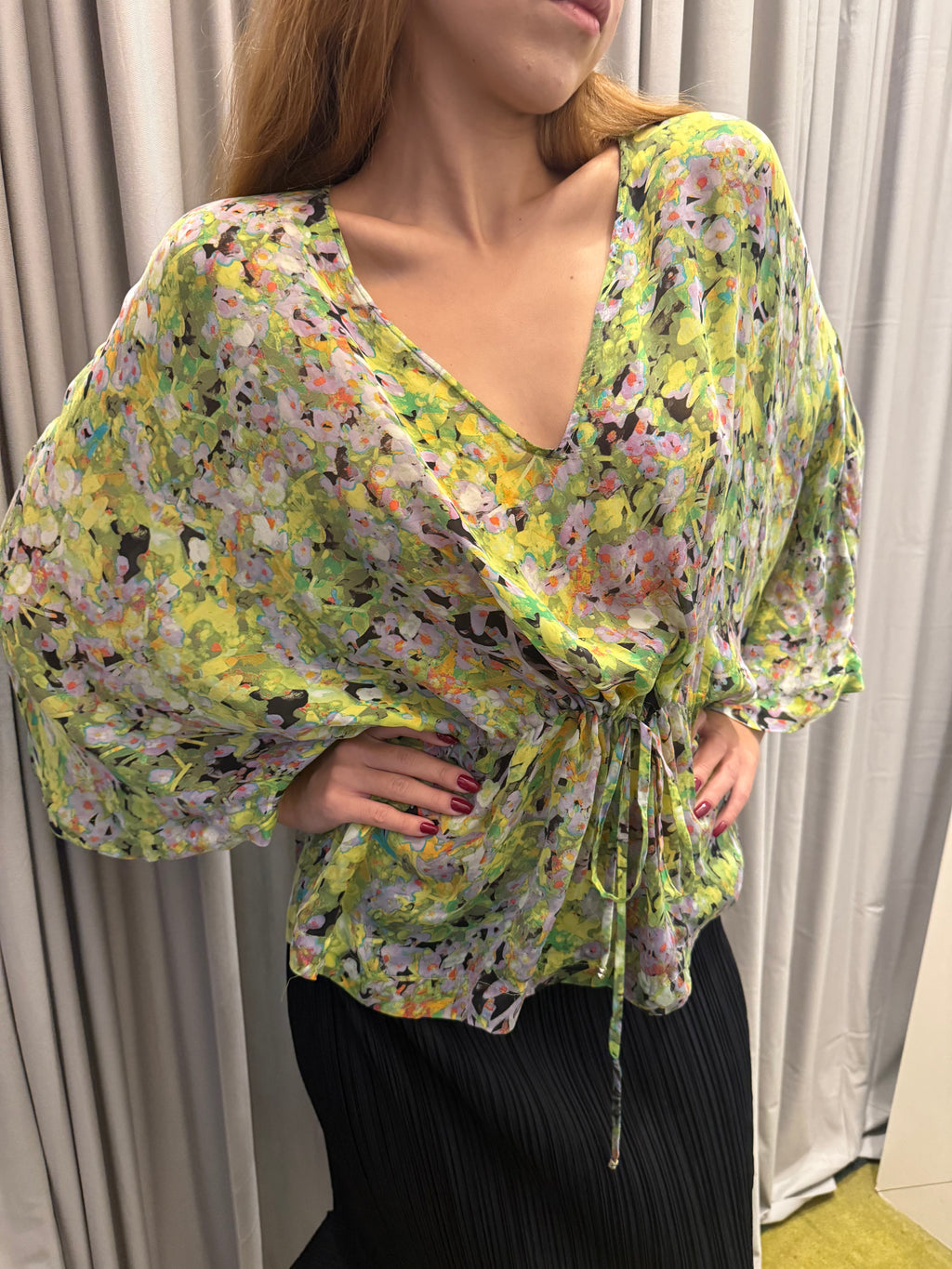 Roberto Cavalli Silk Flowy Top