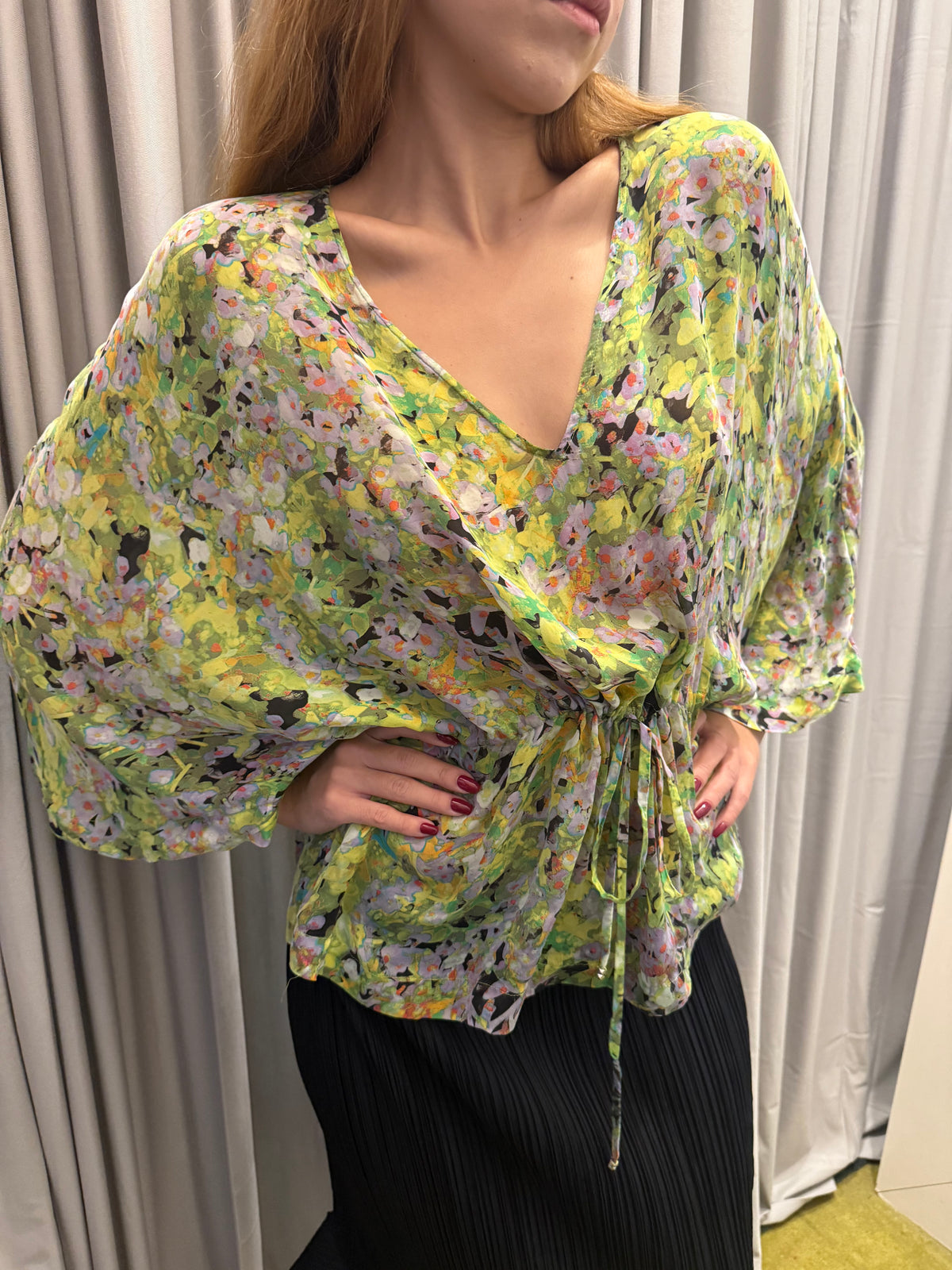 Roberto Cavalli Silk Flowy Top