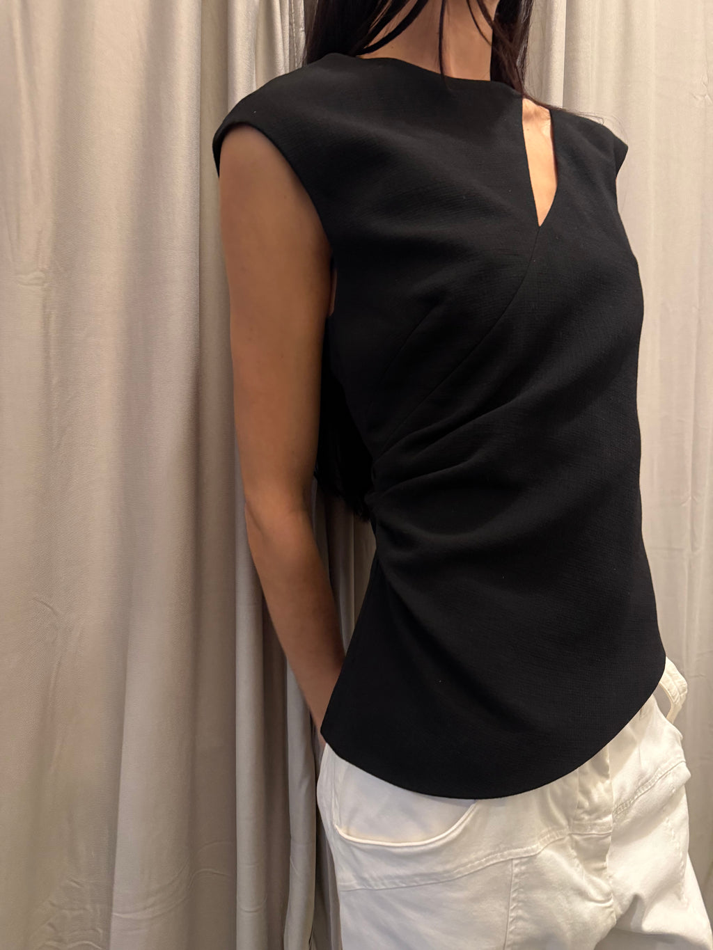 Emilio Pucci Black Wool Top