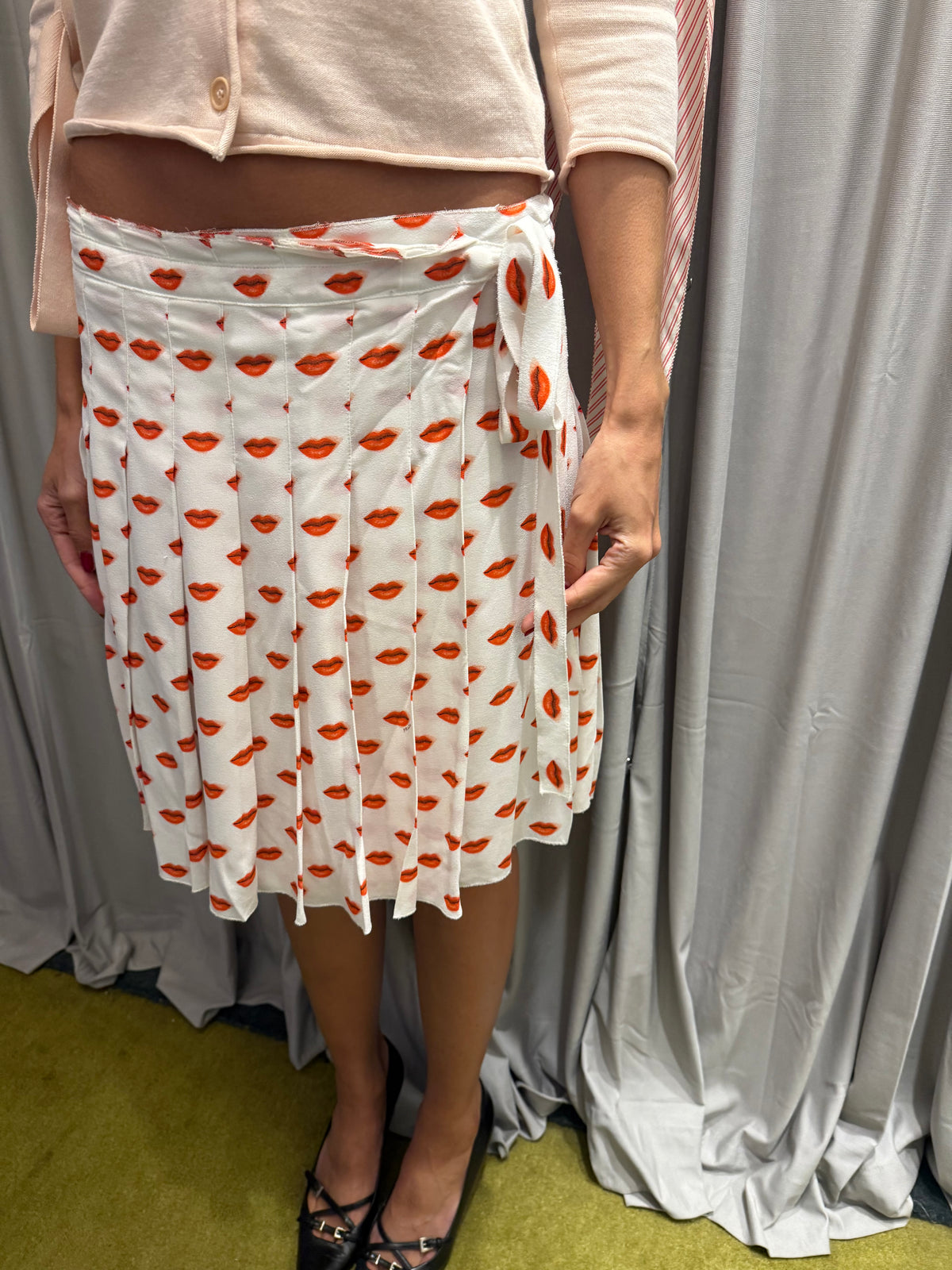 Prada S/S 2000 Reissue Lip Print Skirt from Resort 2011