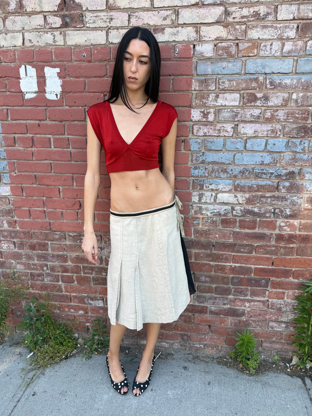 Prada Linen/Silk Skirt