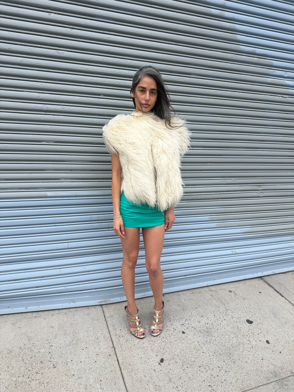 Vintage Mongolian Fur Jacket
