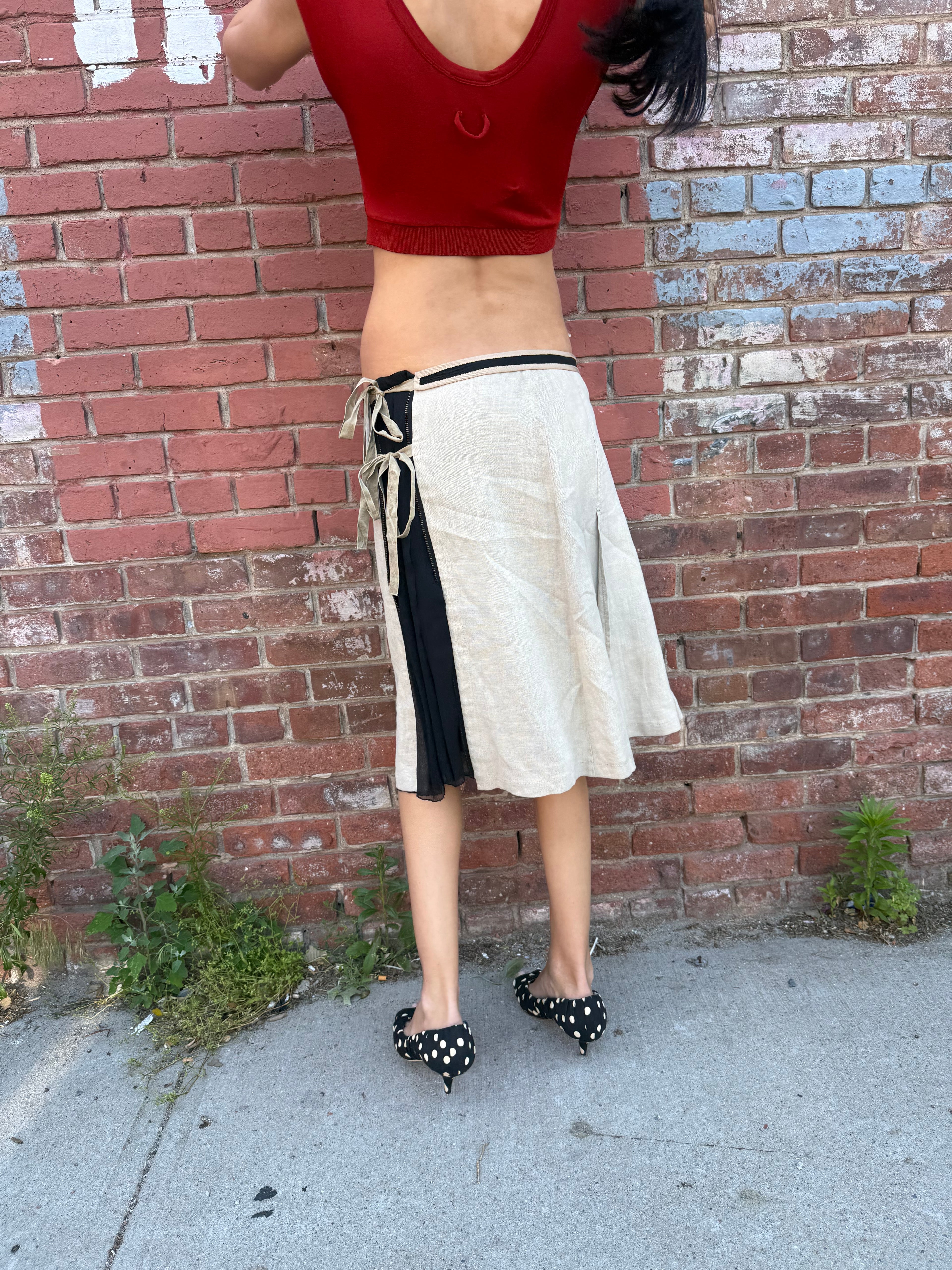 Prada Linen/Silk Skirt