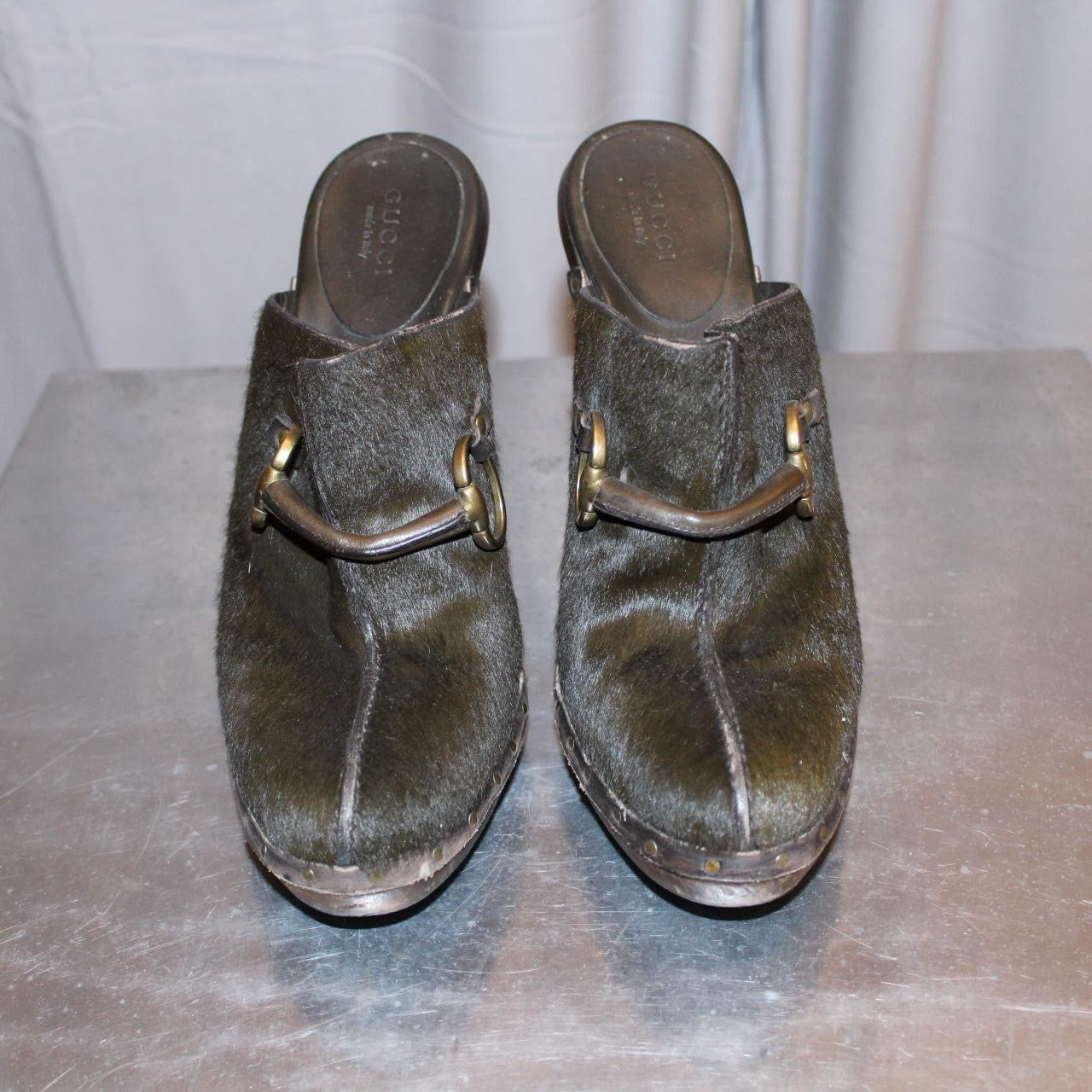 Gucci Pony Hair Mules