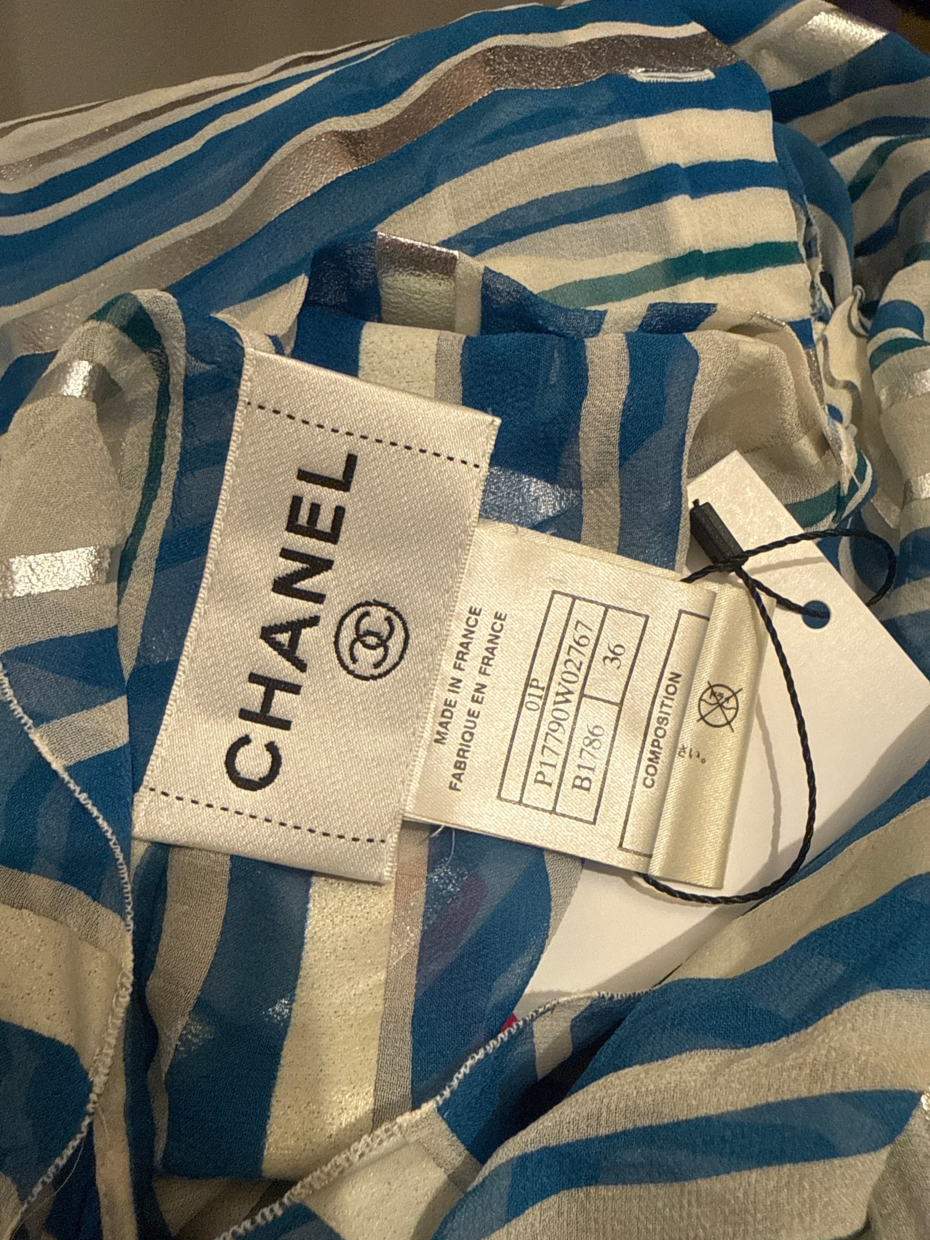 Chanel SS2001 Runway Silk Top