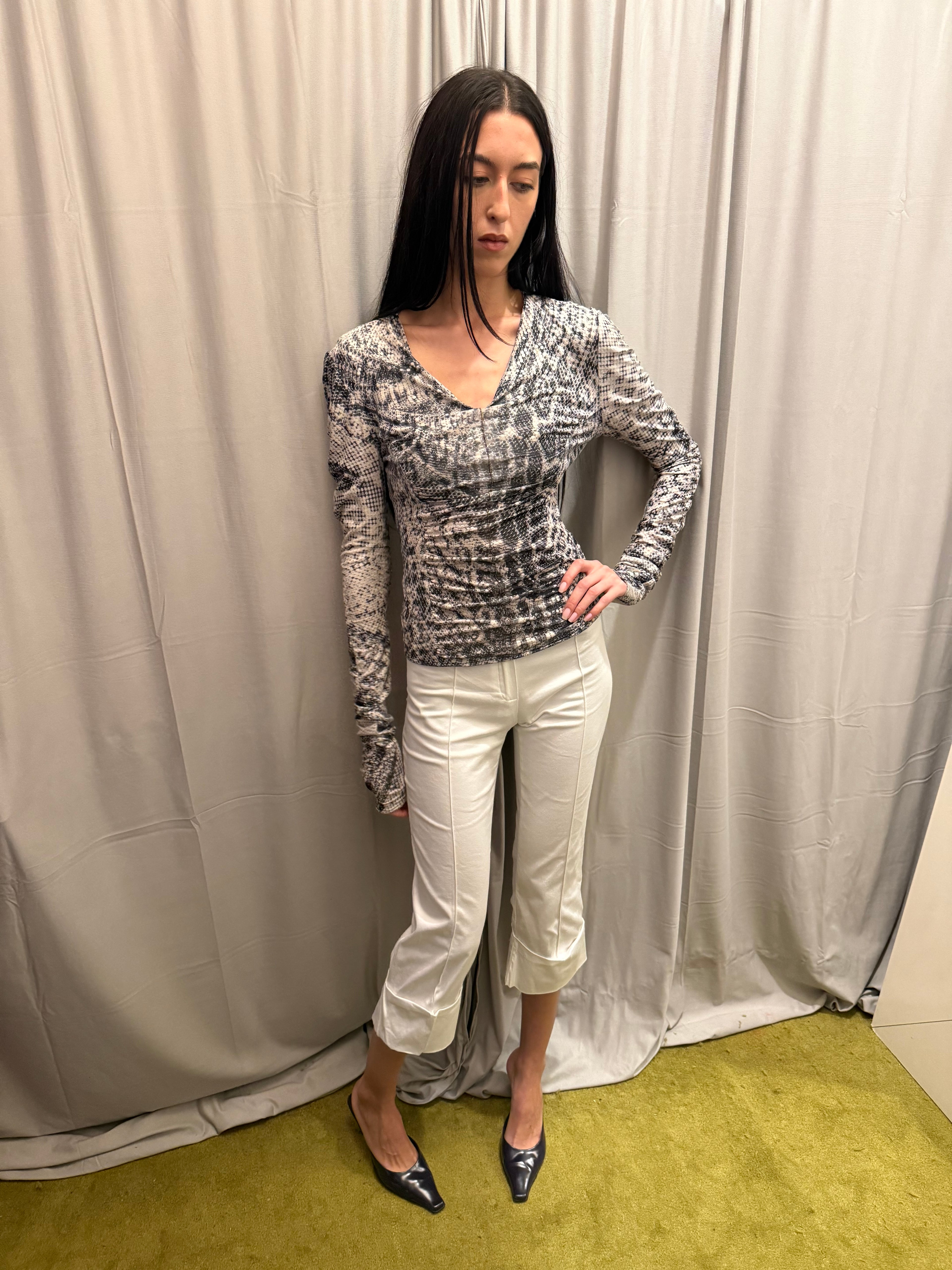 Roberto Cavalli 2003 Leopard Print Top