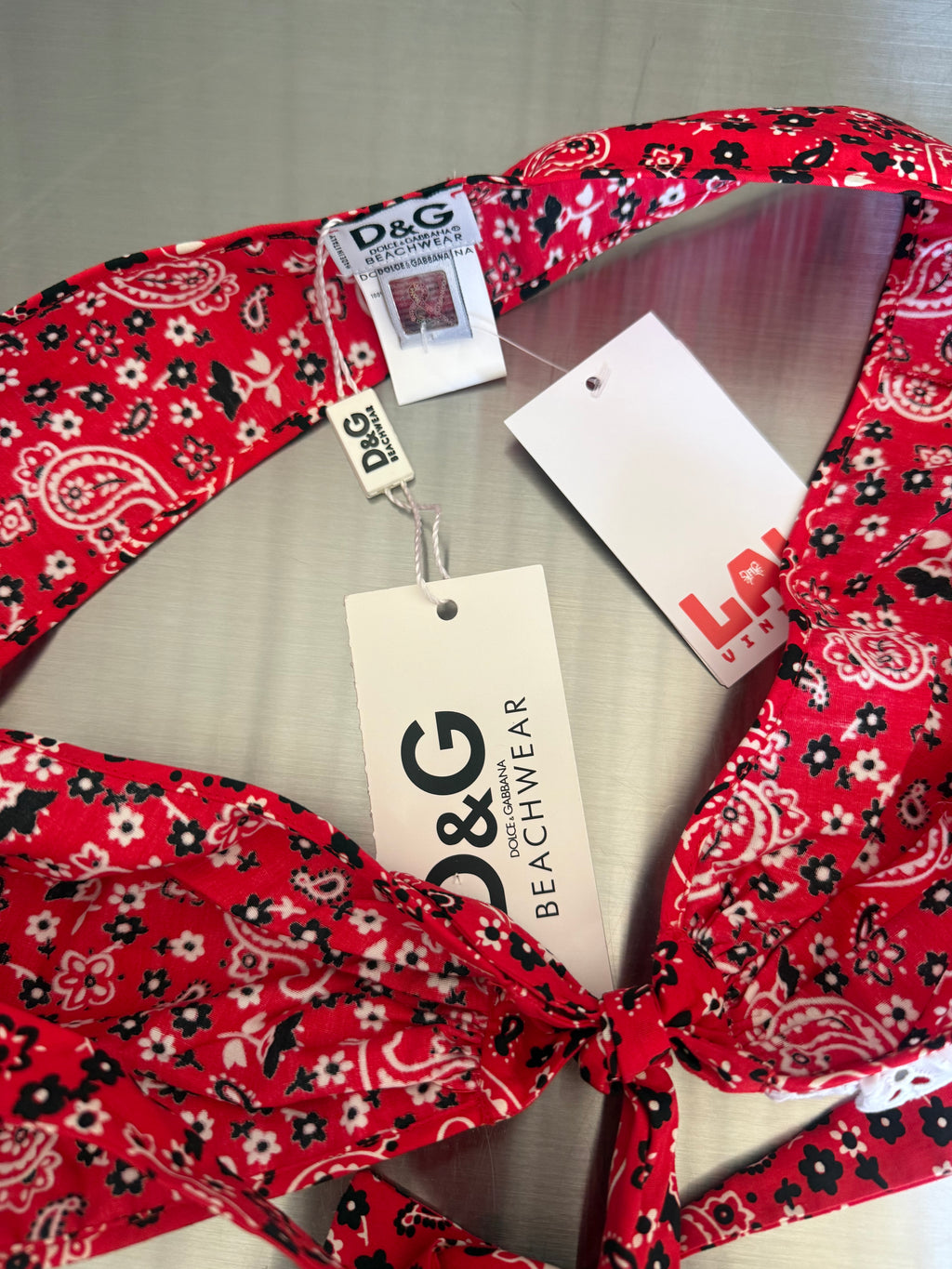 D&G Beachwear Bustier Top