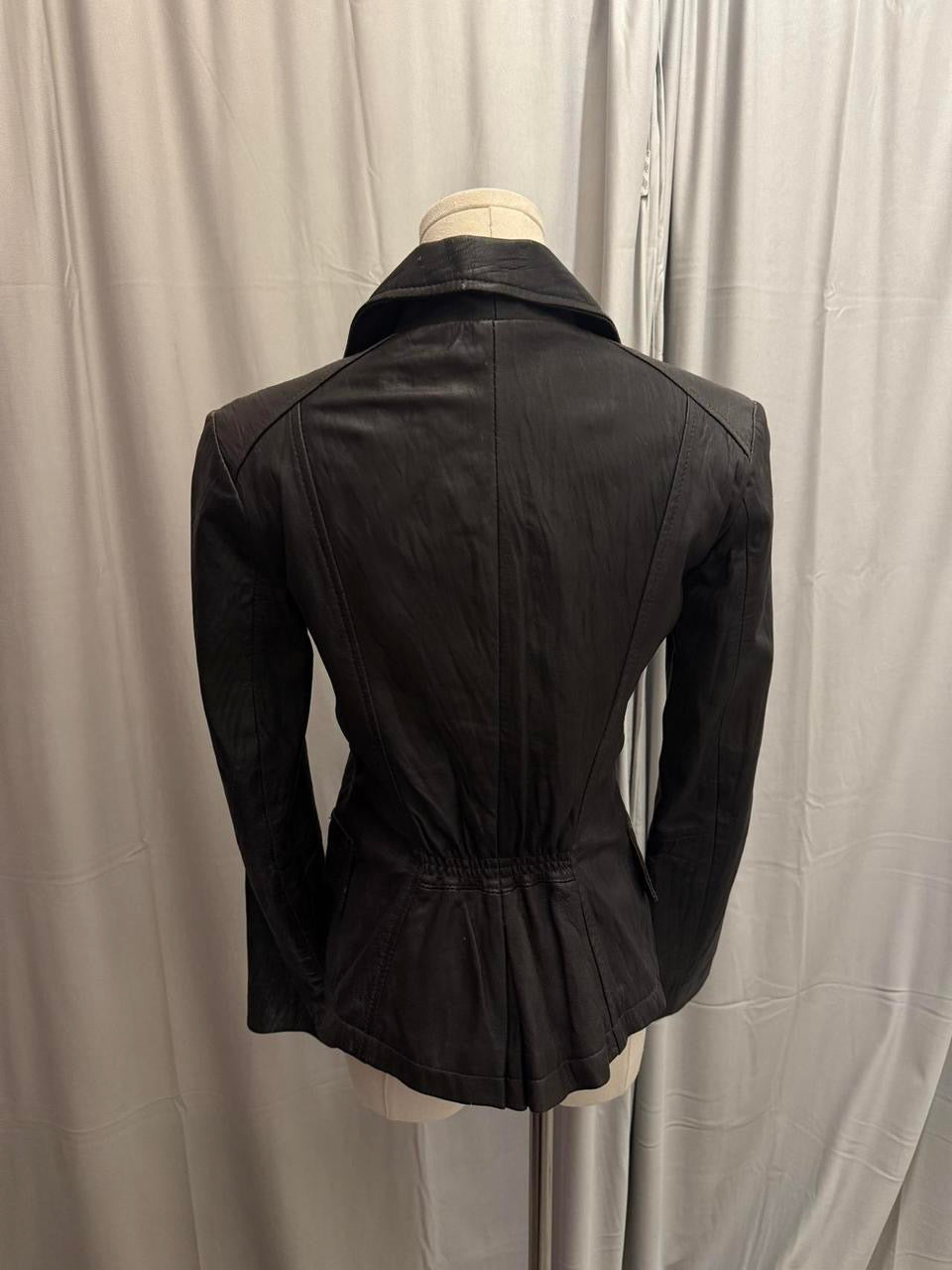 Vintage Leather Napoleonic Jacket