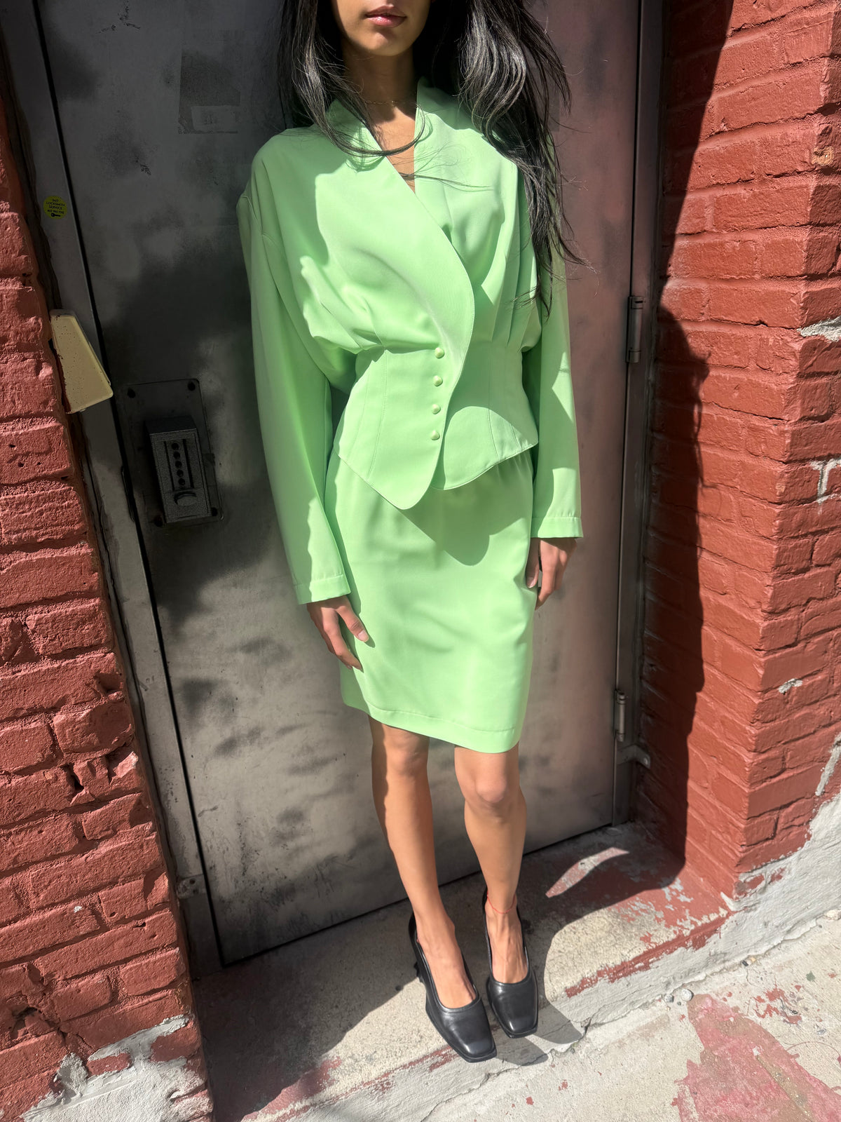 Vintage Mugler Green Two Piece Set
