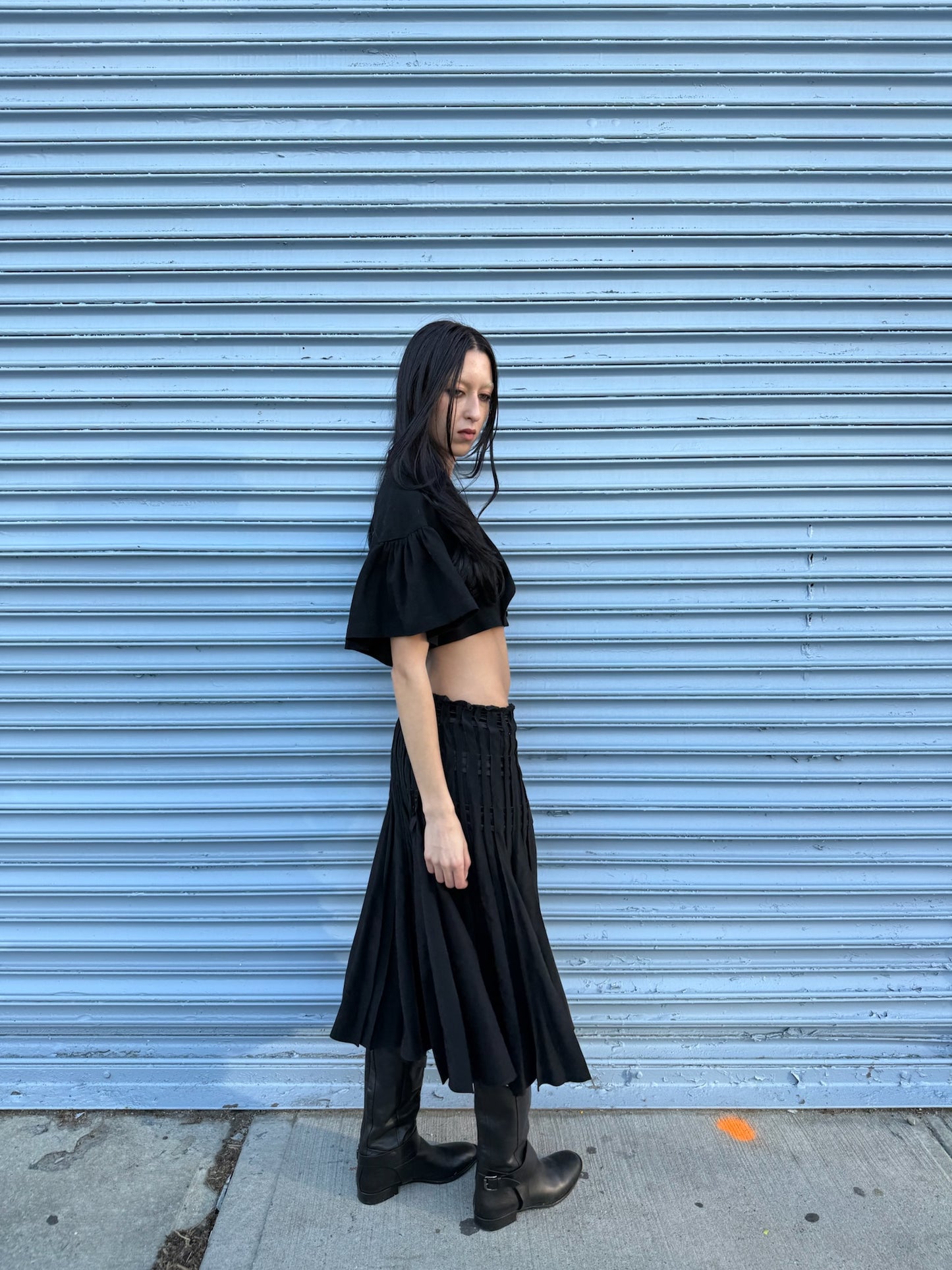 YSL by Tom Ford 2001 Silk Runway Skirt