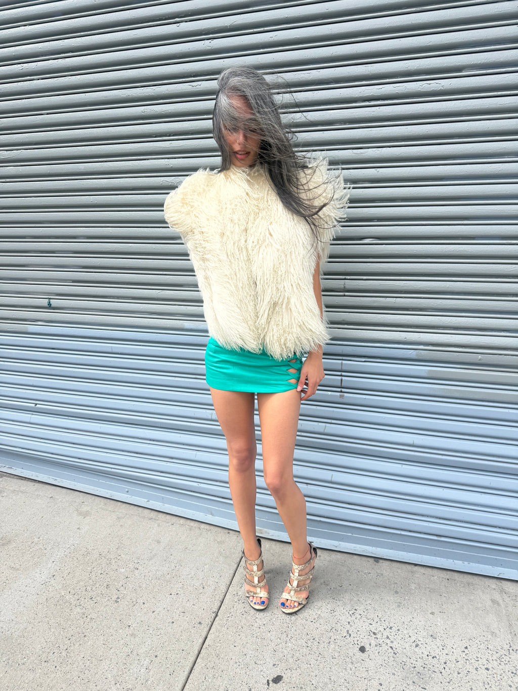 Vintage Mongolian Fur Jacket