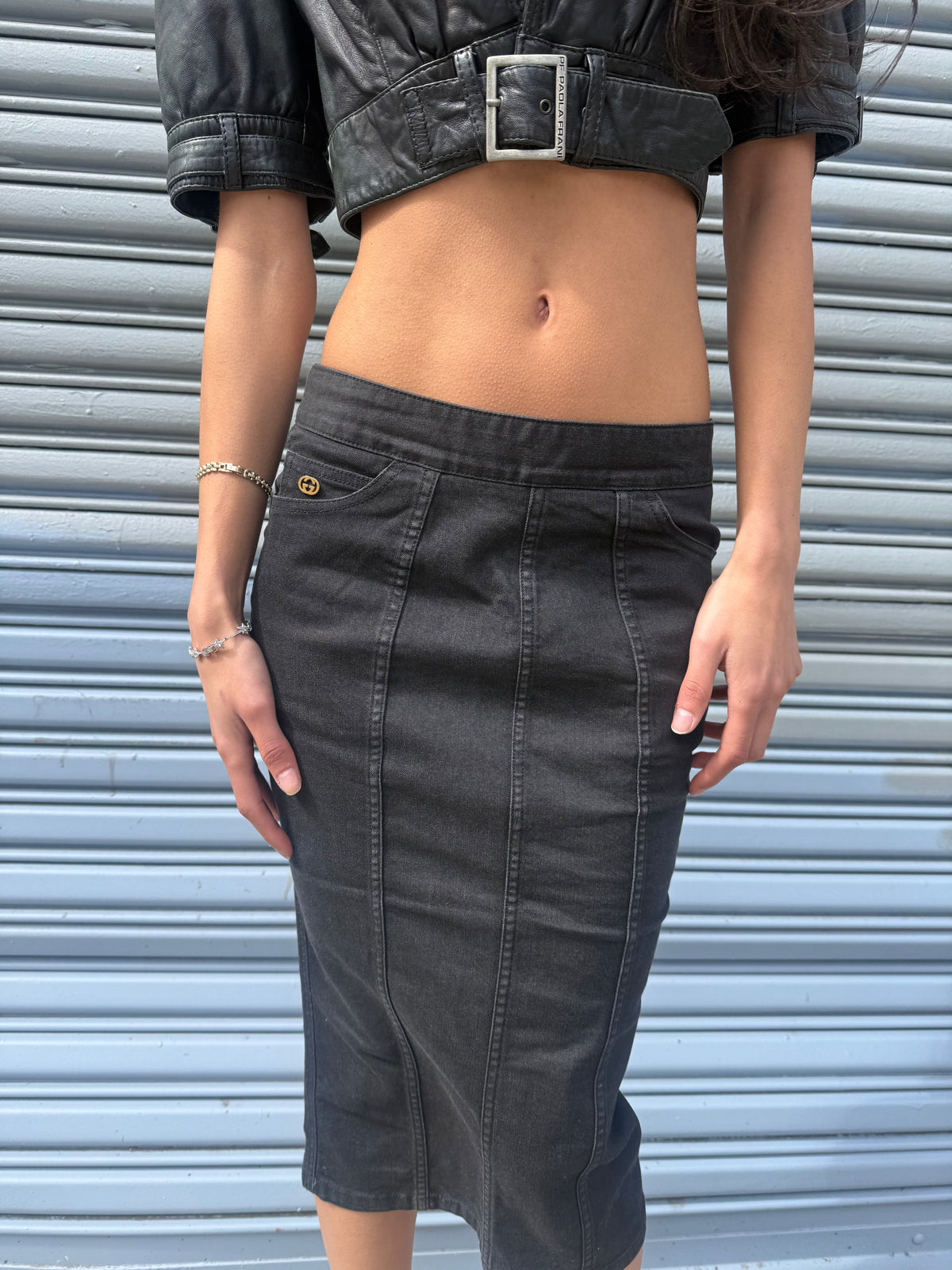 Vintage Gucci Denim Skirt
