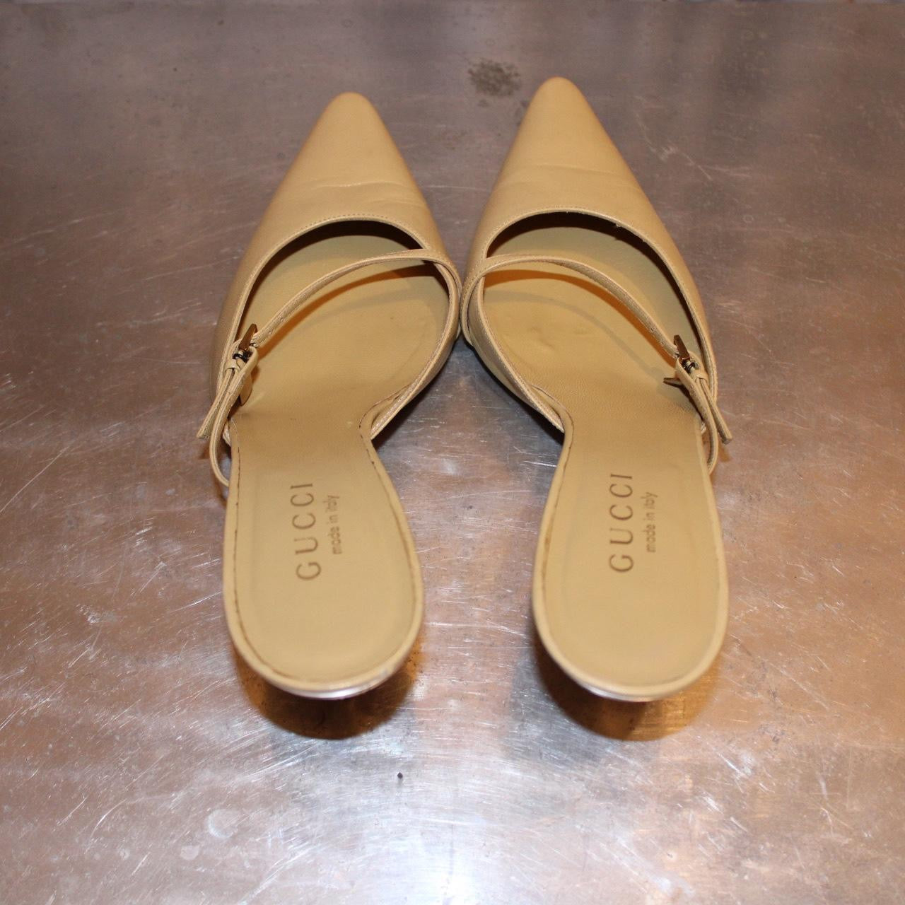 Vintage Gucci Leather Mules