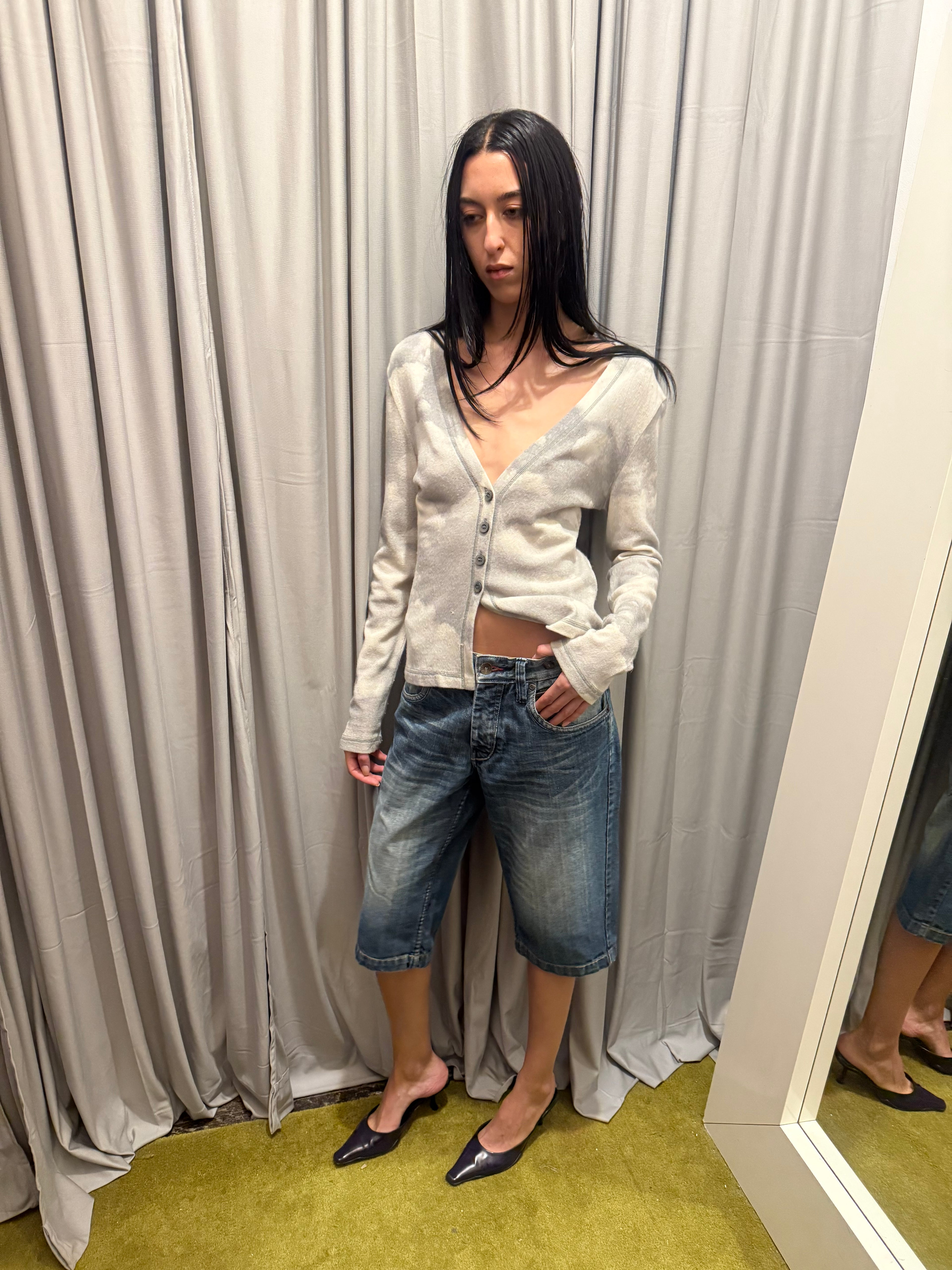 Solid Jeans Denim Shorts