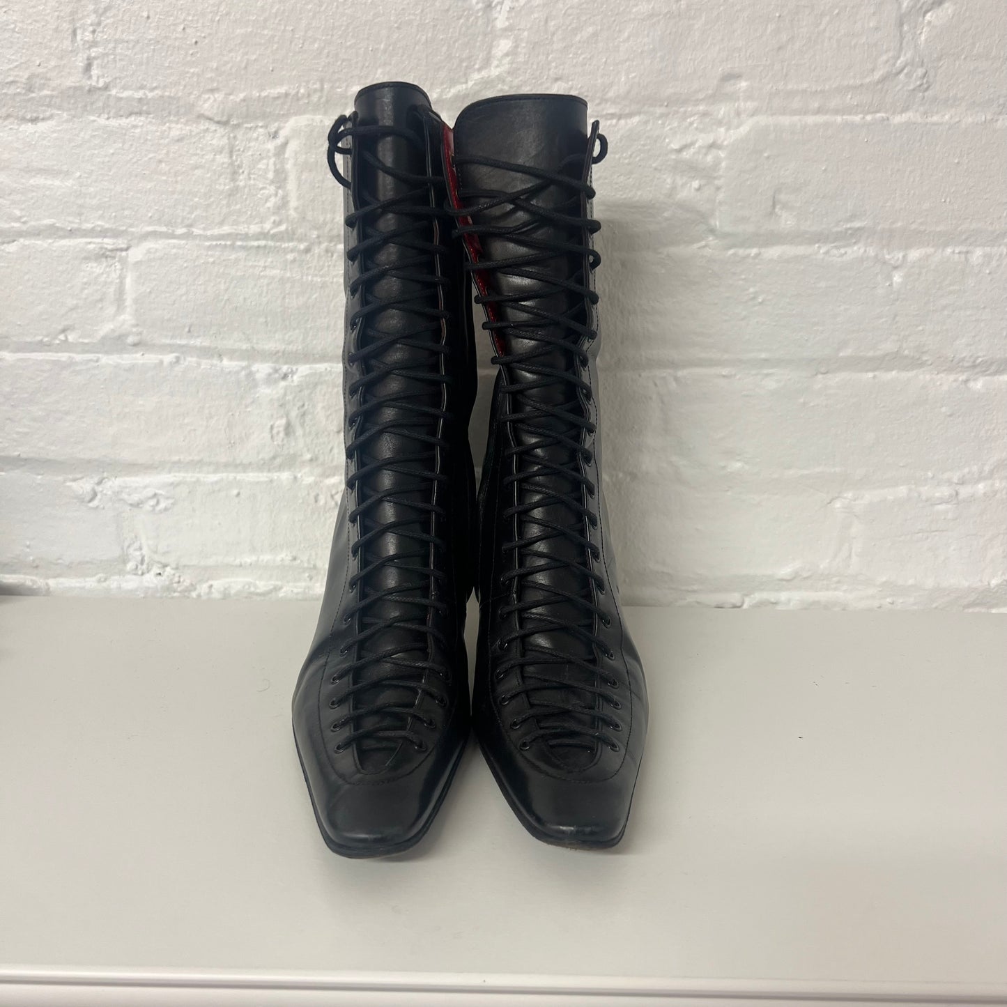 Free Lance Leather Lace Up Booties