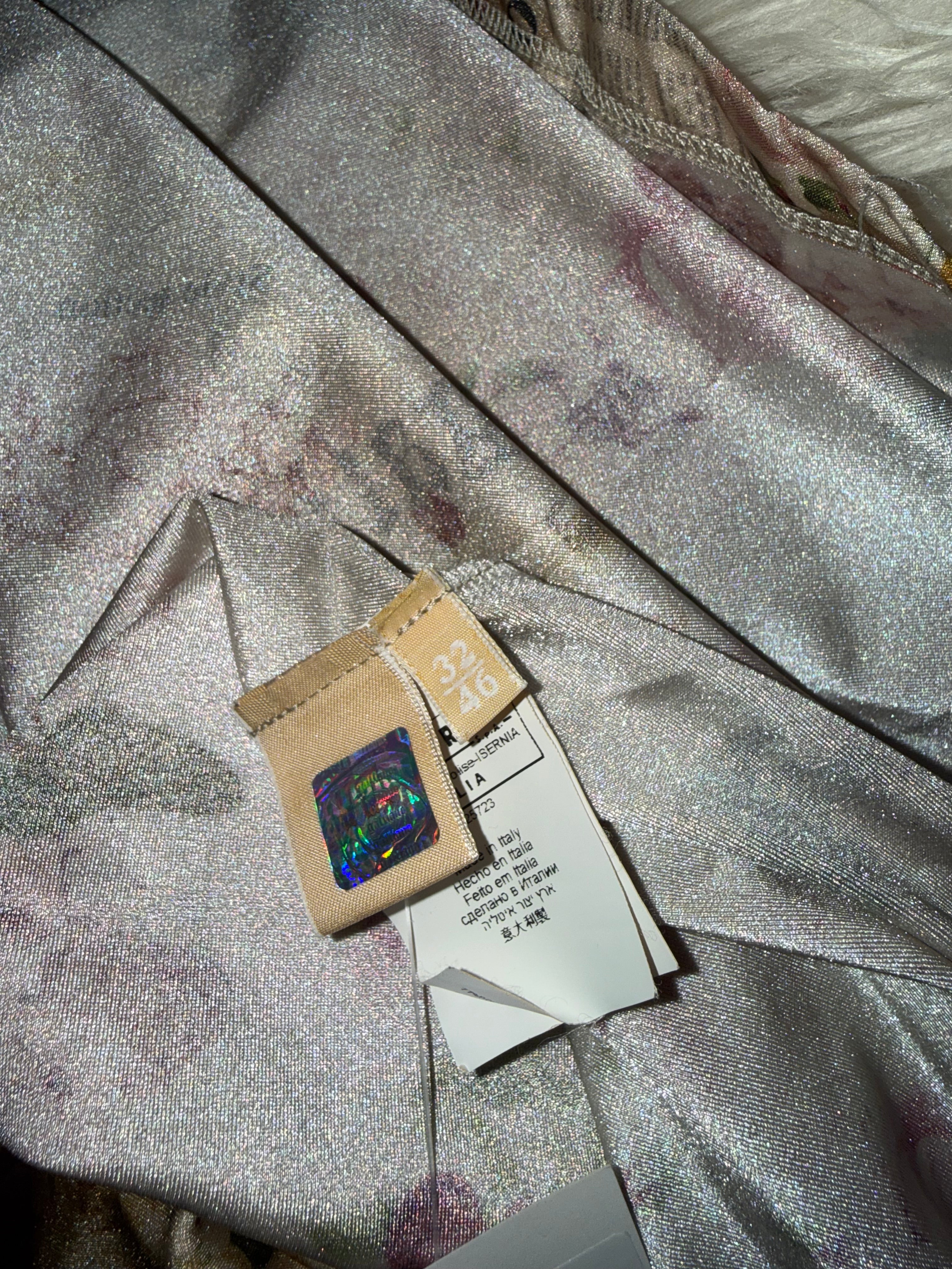 John Galliano Gazzette Print Maxi Dress