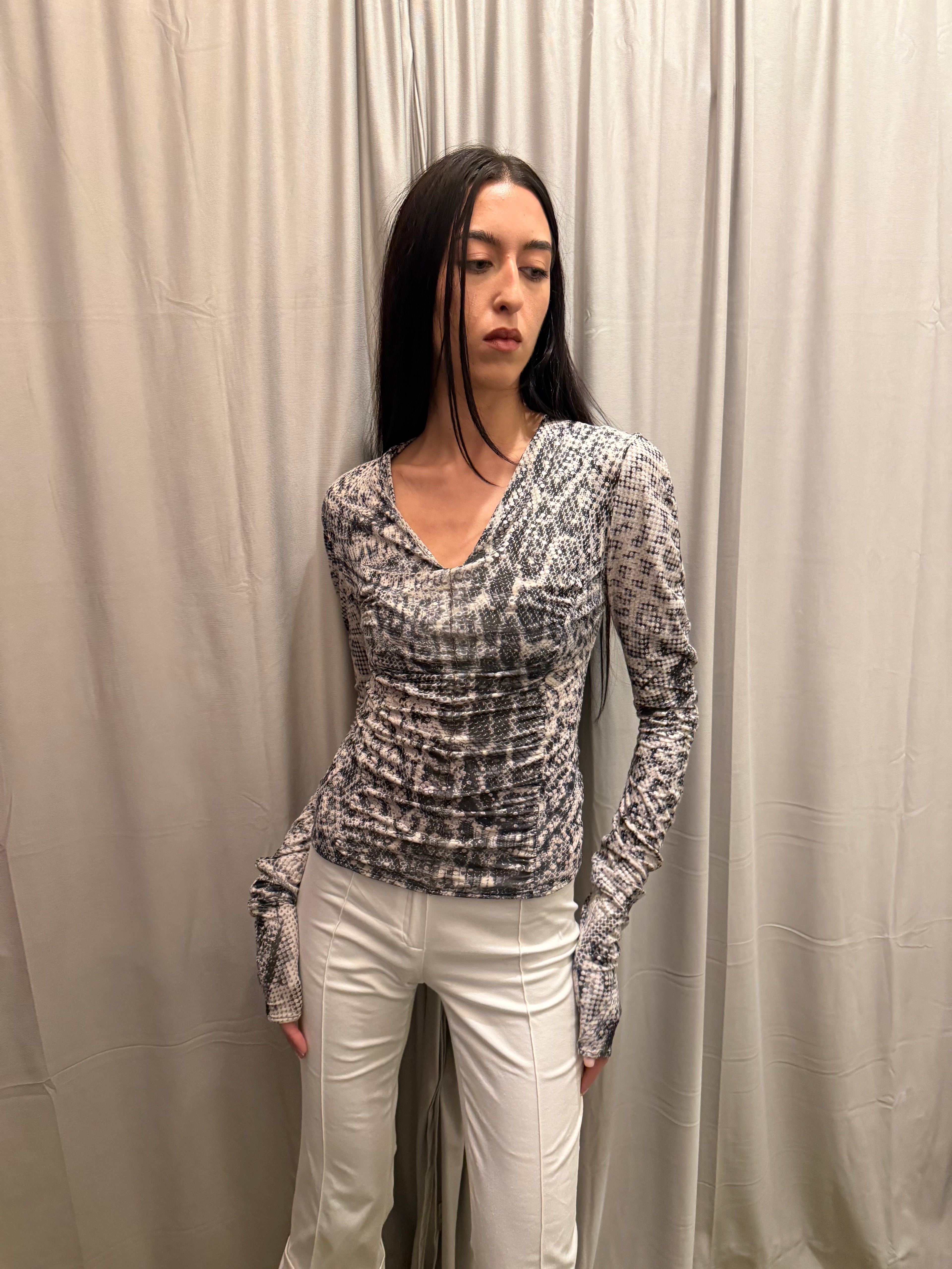 Roberto Cavalli 2003 Leopard Print Top