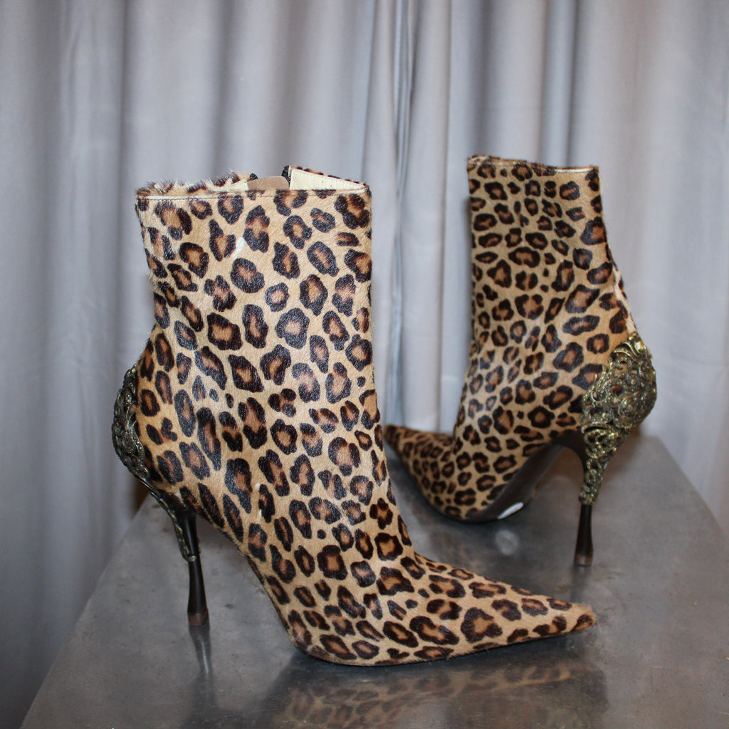Gianmarco Lorenzi calf hair boots