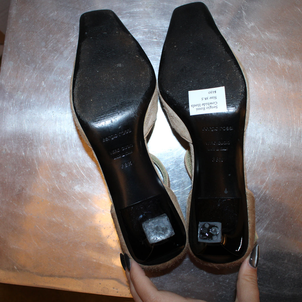 Sergio Rossi Cowhide Heels