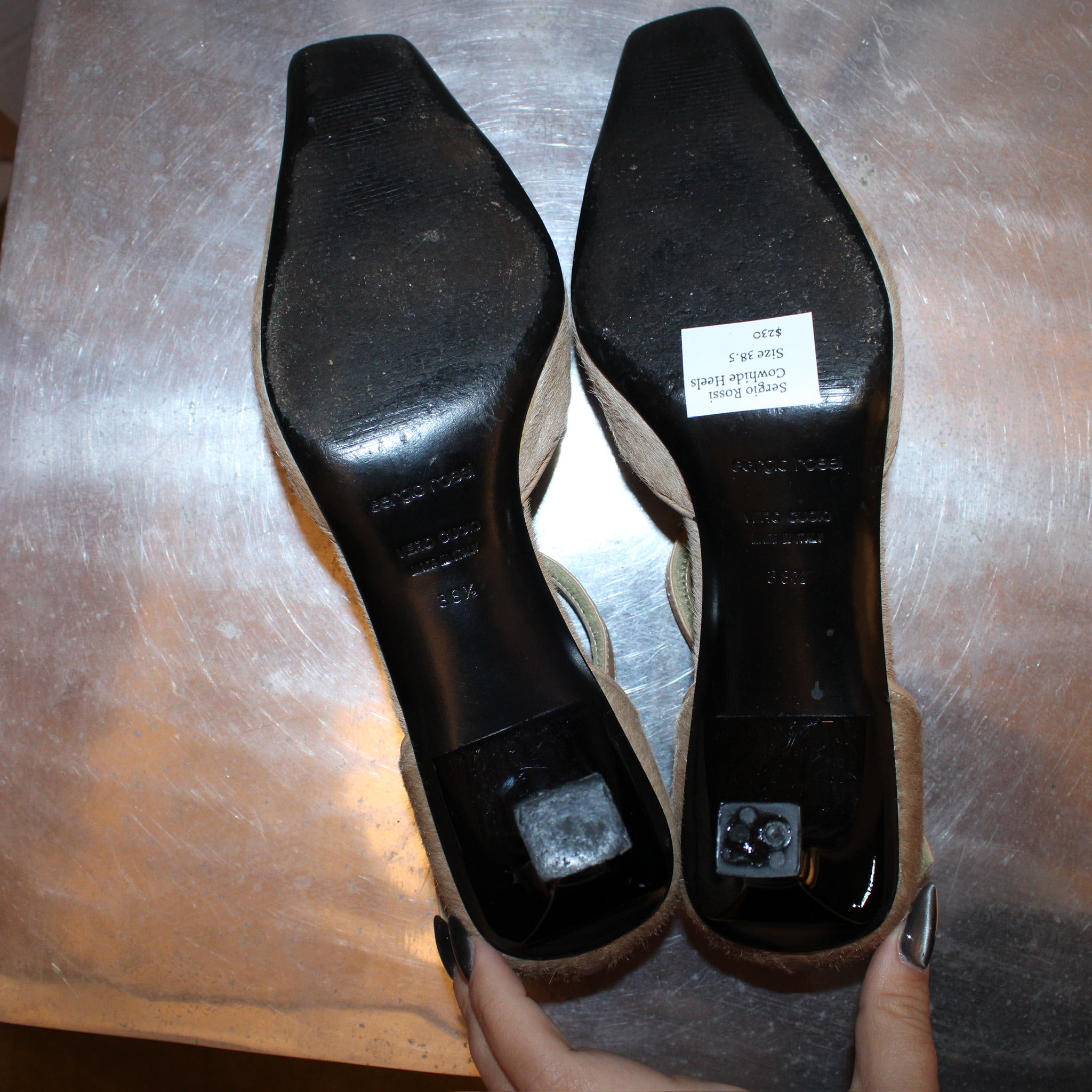 Sergio Rossi Cowhide Heels